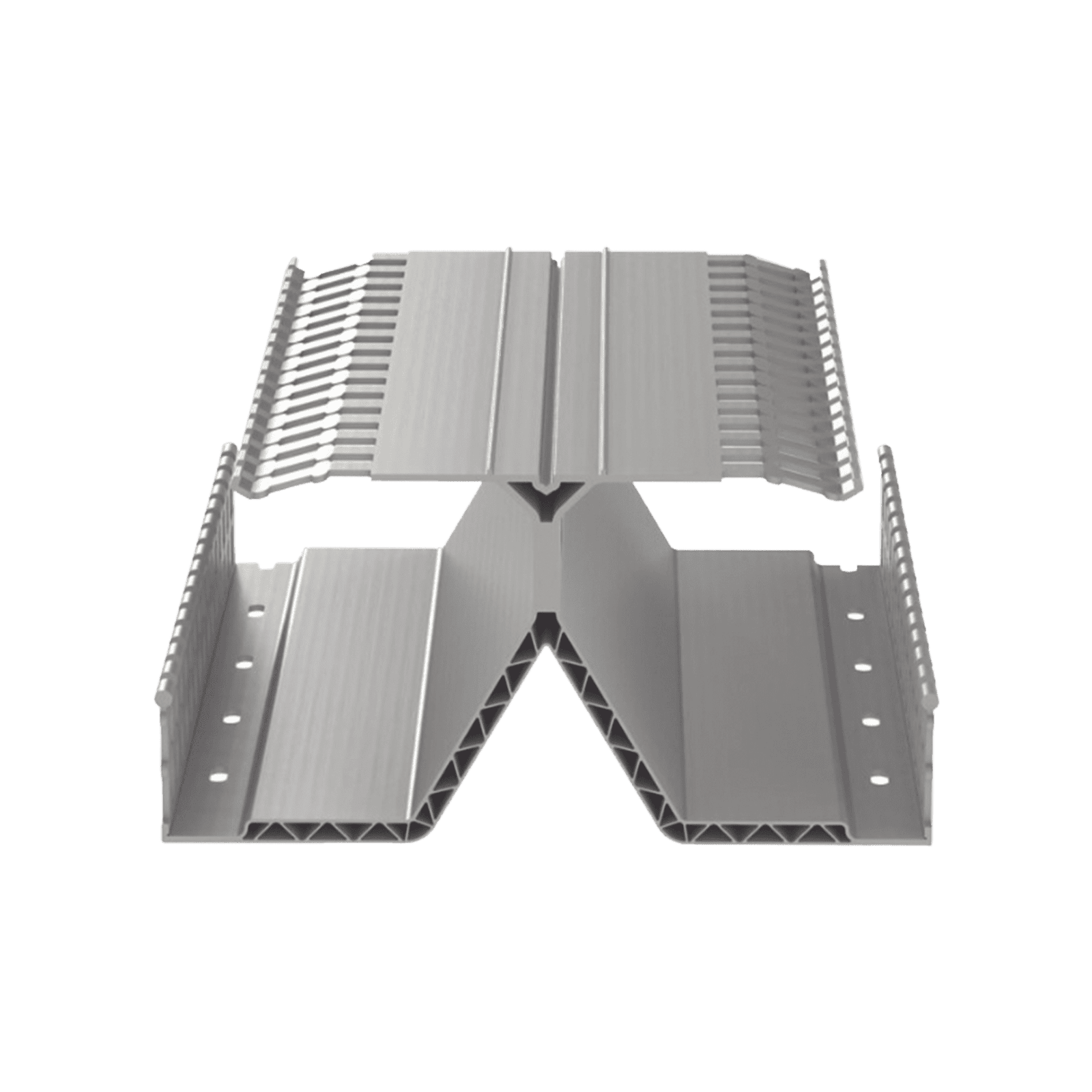 Canaleta Ranurada PanelMax de PVC, Montaje en Riel Din Estándar de 35 mm, 4.12 in de Ancho x 8.23 in de Alto y 1.83 m de Largo, Color Gris DRD44LG6 - PANDUIT
