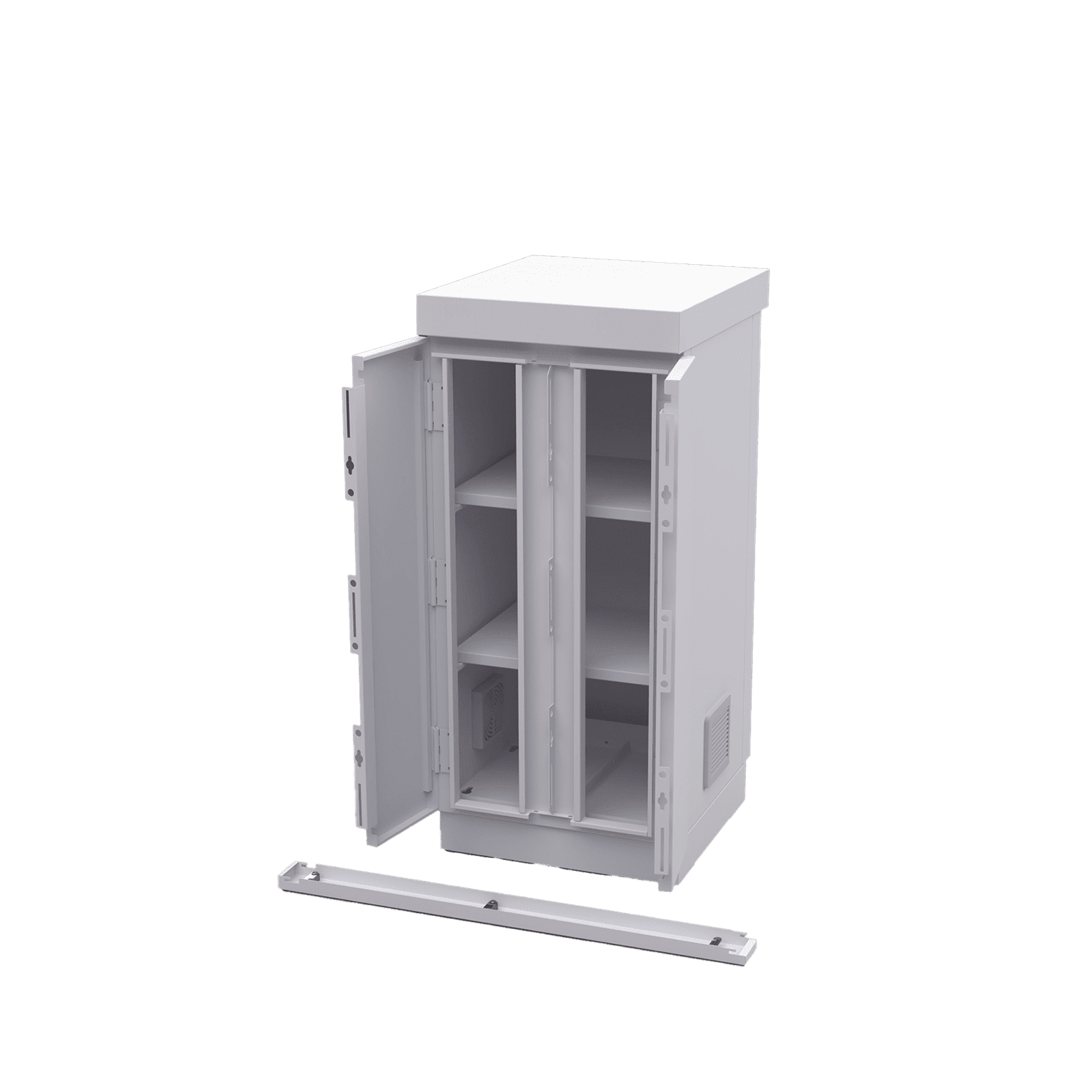 Gabinete de Seguridad de Lámina Galvanizada  para Almacenamiento de Baterías (Hasta 6 baterías PL110D12). EFCB051106W - EPCOM INDUSTRIAL