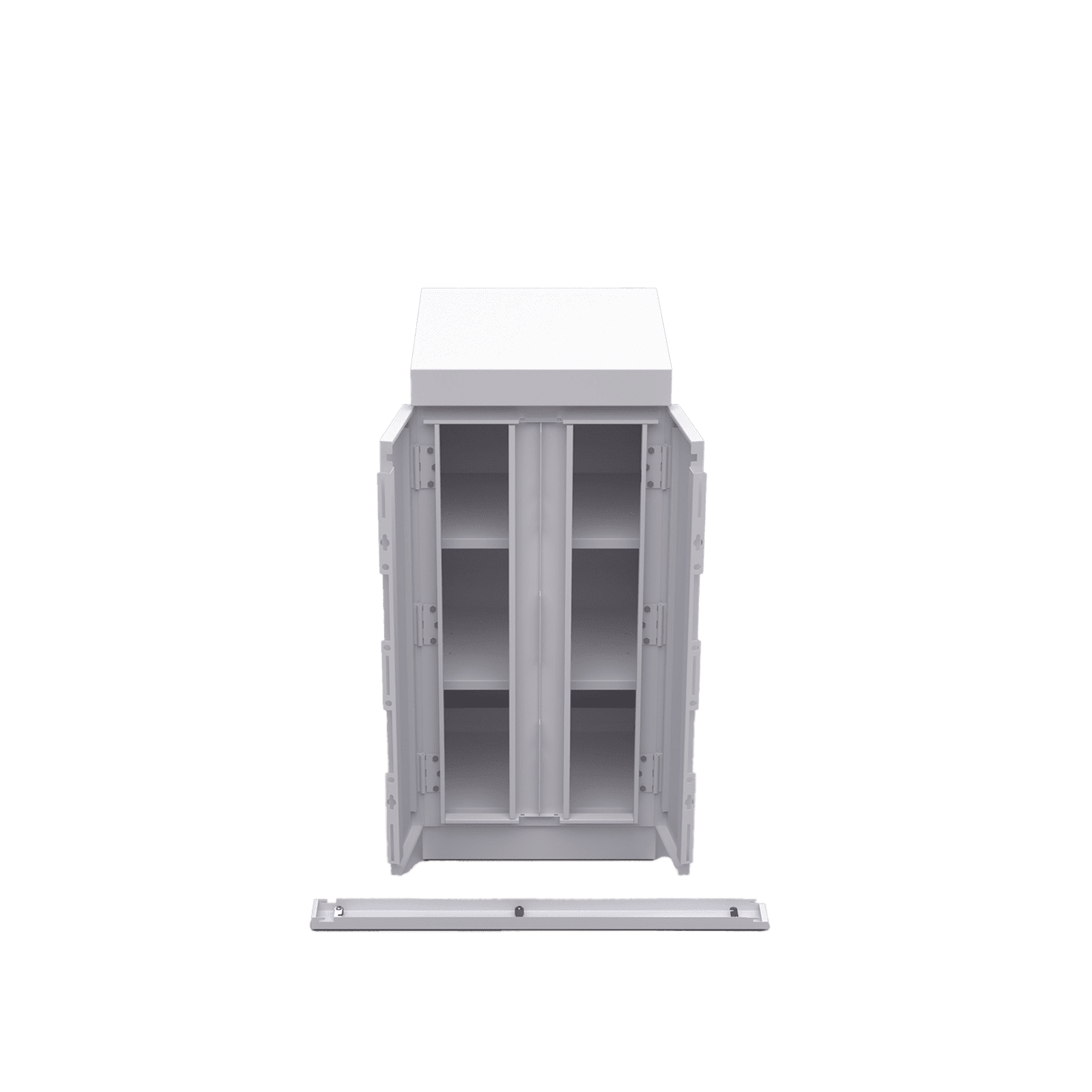 Gabinete de Seguridad de Lámina Galvanizada  para Almacenamiento de Baterías (Hasta 6 baterías PL110D12). EFCB051106W - EPCOM INDUSTRIAL