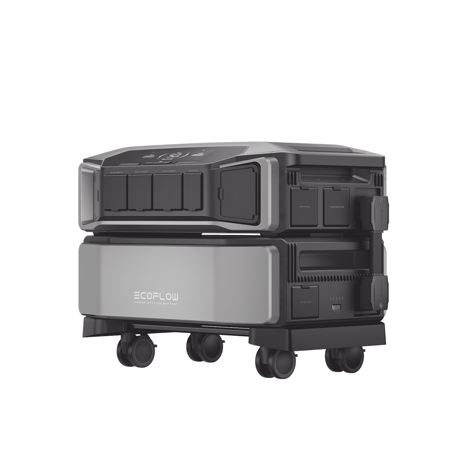 Estación de Energía Delta Pro Ultra 7.2kW para Respaldo Residencial, Incluye Batería de Litio LFP 6kWh, Sincronización para Mayor Potencia, Carga Solar Hasta 4000W, Capacidad de Trabajo Online (0ms) EF-DPU-BP - ECOFLOW