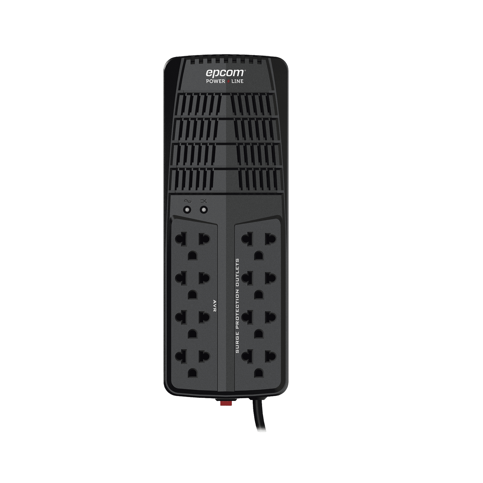 Regulador de Voltaje 1000 VA-500 W / 4 Contactos con AVR / 4 Contactos con Supresor de Picos / Protección RJ11 EPL1000AVR - EPCOM POWERLINE