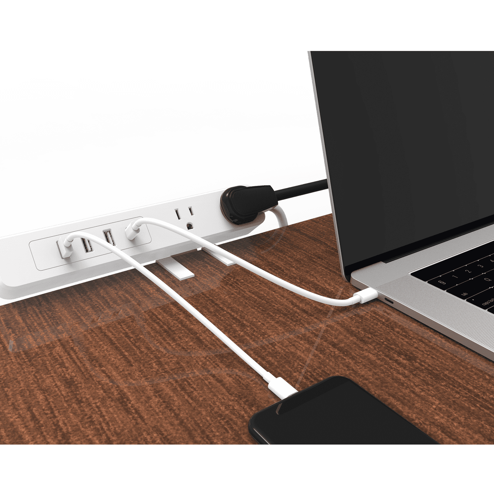 Multicontacto con Cargador Rápido y Montaje para Escritorio EPLCLAMPOW - EPCOM POWERLINE