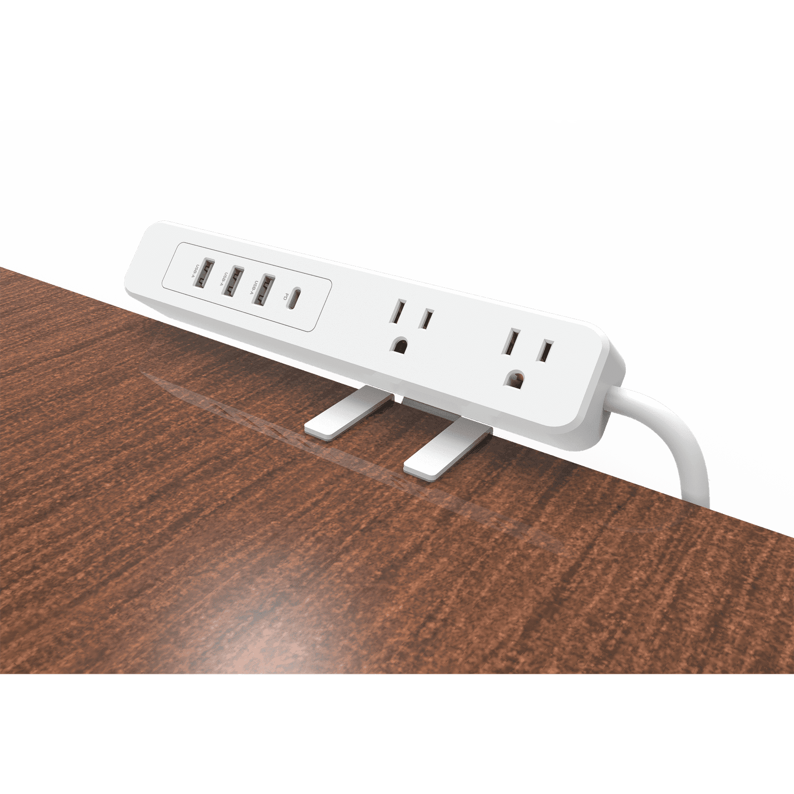 Multicontacto con Cargador Rápido y Montaje para Escritorio EPLCLAMPOW - EPCOM POWERLINE