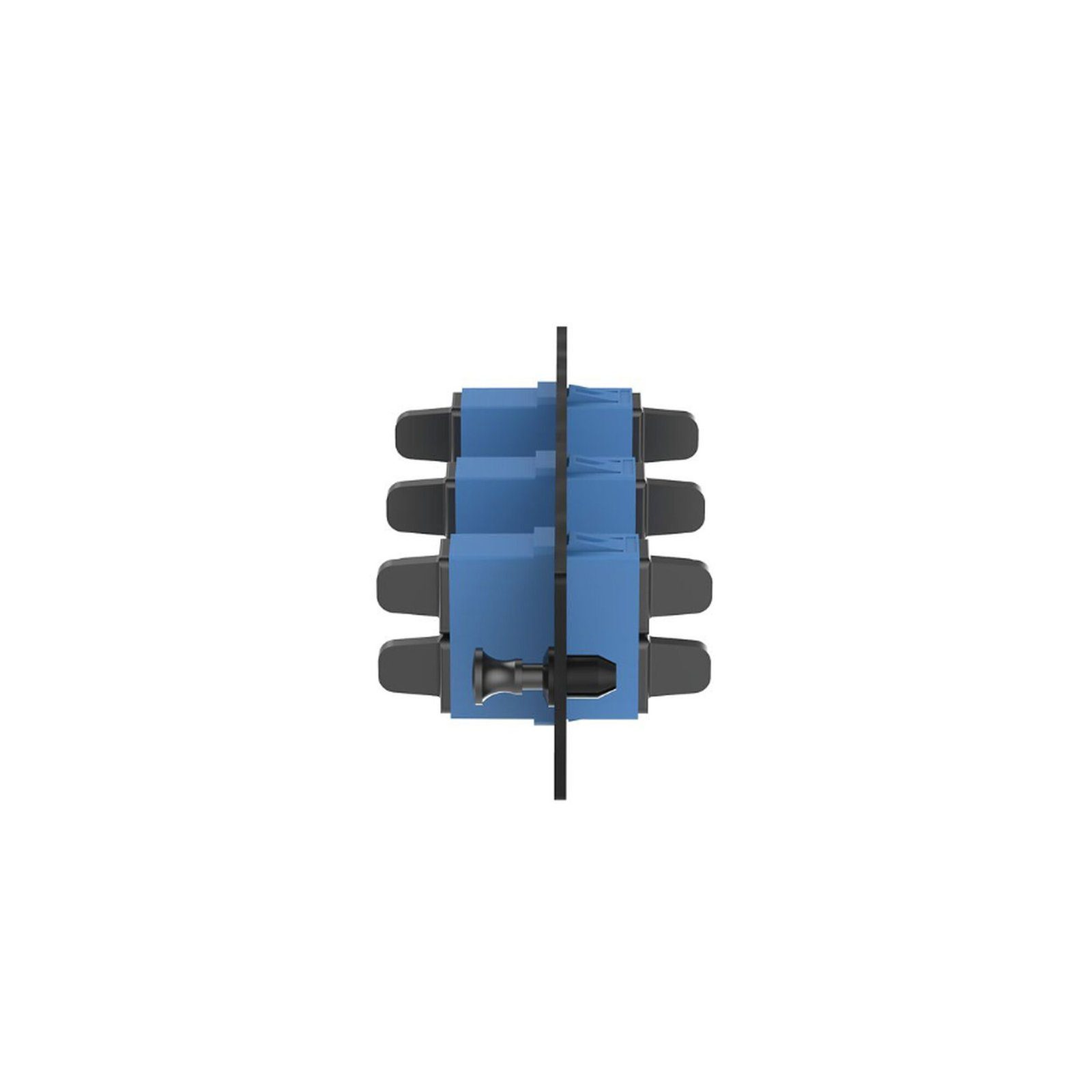Placa Acopladora de Fibra Optica FAP, Con 3 Conectores SC Duplex (6 Fibras), Para Fibra Monomodo OS1/OS2, Color Azul FAP3WBUDSCZ - PANDUIT