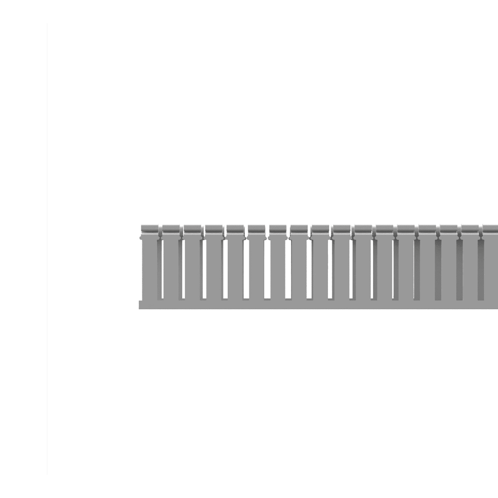 Canaleta Ranurada de PVC con Tapa, Tipo F, 108 mm de Ancho, 79.2 mm de Alto y 2 m de Largo, Color Gris FC4X3LG2 - PANDUIT