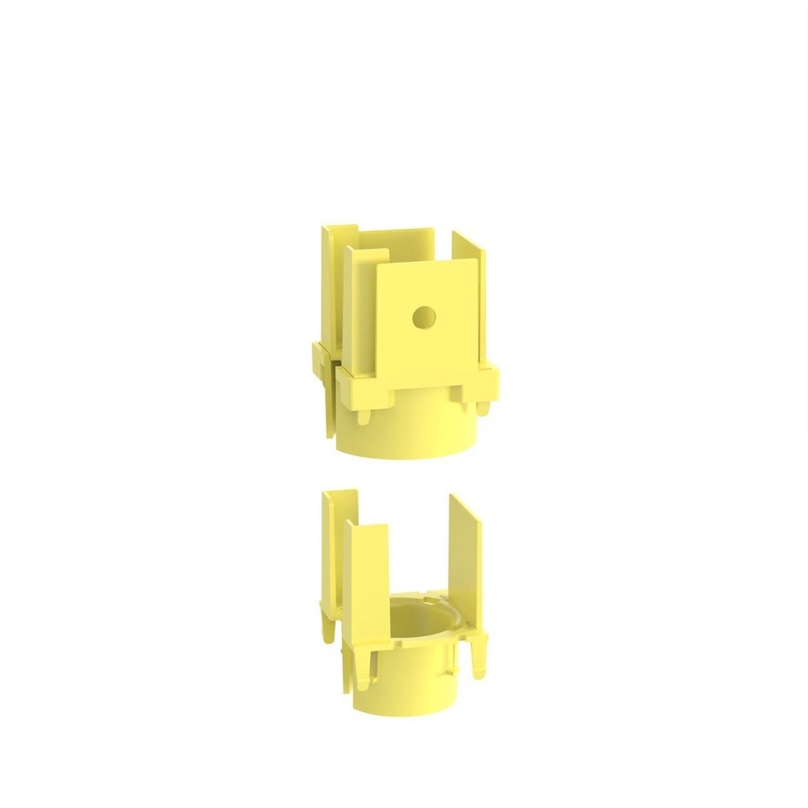 Tapa con 1 Salida a Tubo Corrugado de 1.5in (38mm), Para uso con Canaletas 2X2 FiberRunner™, Color Amarillo FIDT2X2LYL - PANDUIT