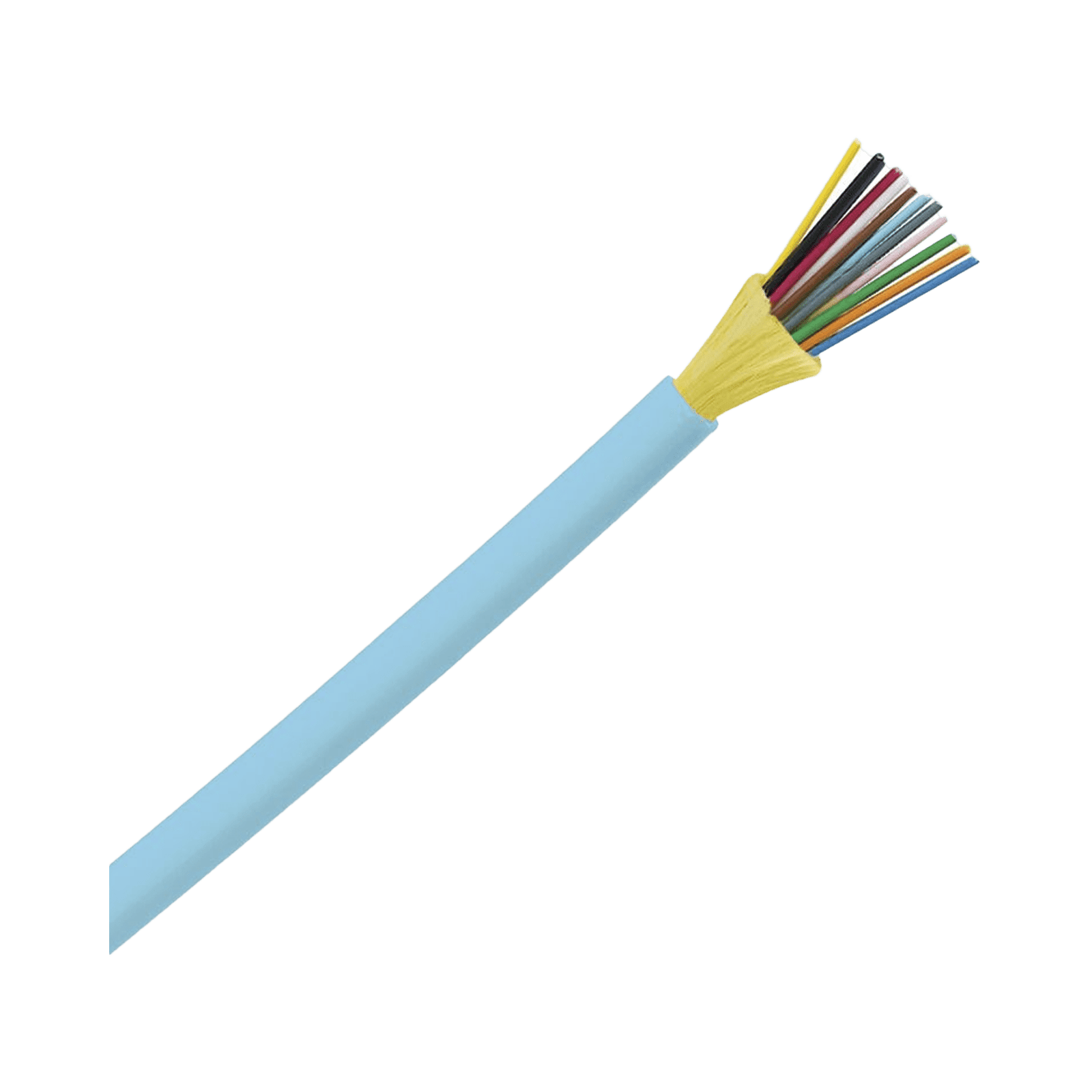 Cable de Fibra Óptica de 12 hilos, Multimodo OM3 50/125 Optimizada, Interior, Tight Buffer 900um, No Conductiva (Dieléctrica), OFNR (Riser), Precio Por Metro FODRX12Y - PANDUIT