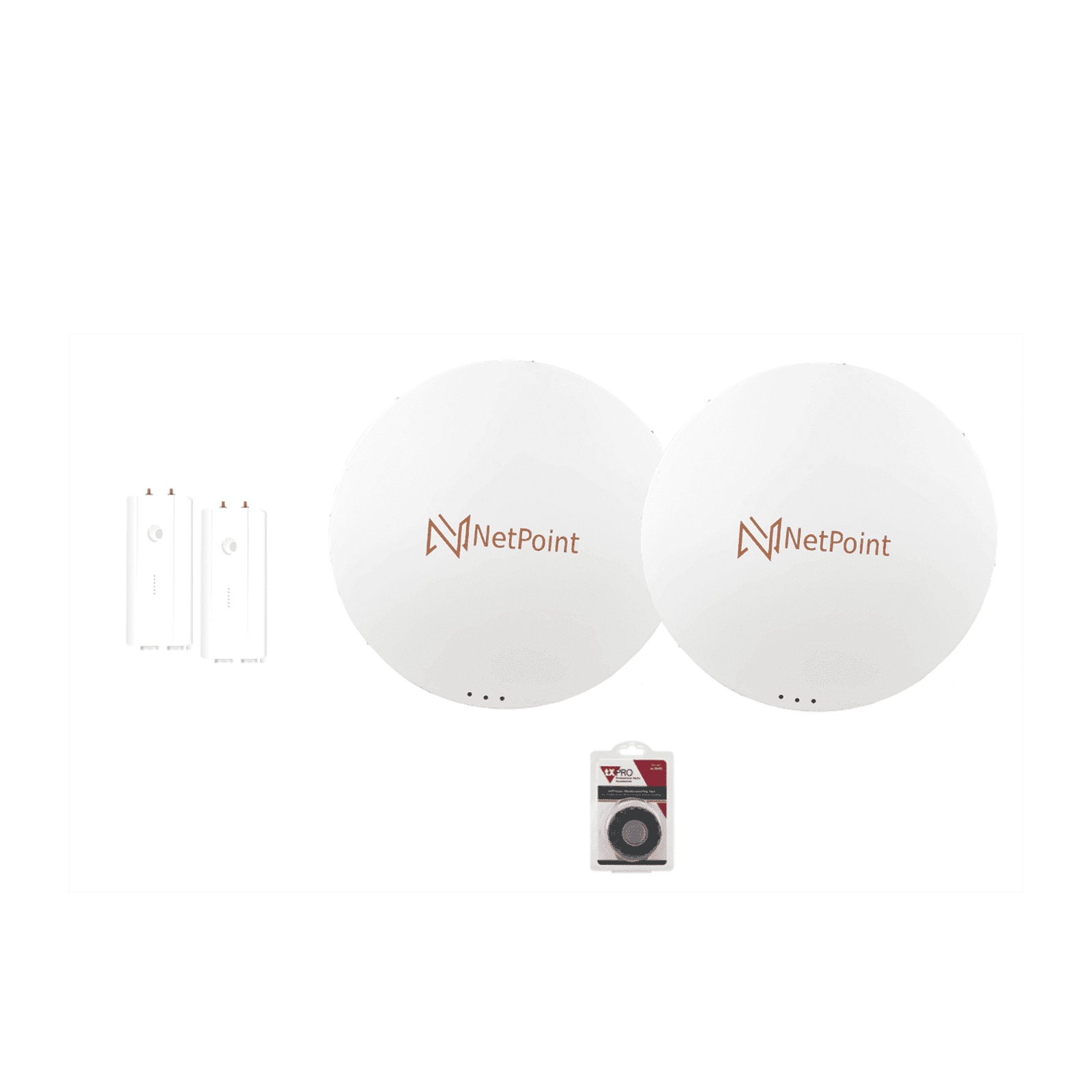 Enlace completo de 2 radios FORCE4600C con antenas NP6 (32 dBi), rango de frecuencia extendida (5.7 a 7 GHz), Jumpers y Cinta para fusión incluidos FORCE4600NP6 - CAMBIUM NETWORKS