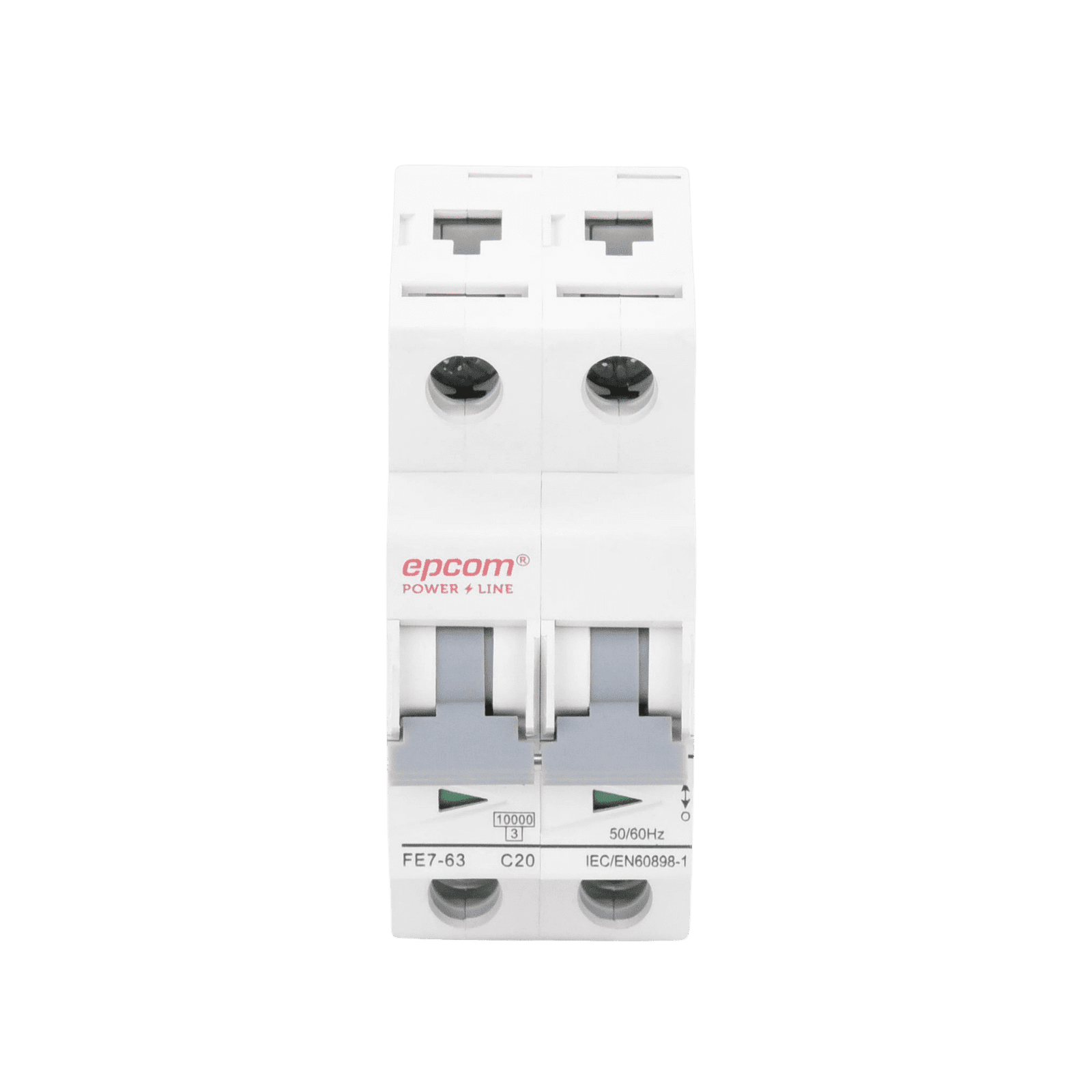 Protección Térmica 4P, 20A,  Corriente Directa  1000 Vcc para Aplicación Fotovoltaica Montaje Riel DIN FPV634PC20 220467 - EPCOM POWERLINE