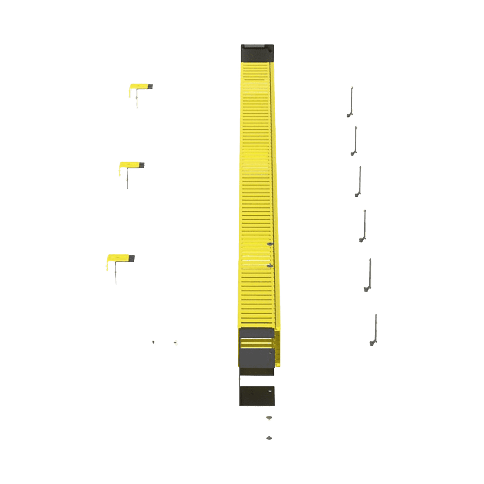 Kit de Administrador de Cables Vertical FiberRunner 4X4, Incluye Soportes de Montaje y Accesorios, Color Amarillo FRHD4KTYL - PANDUIT