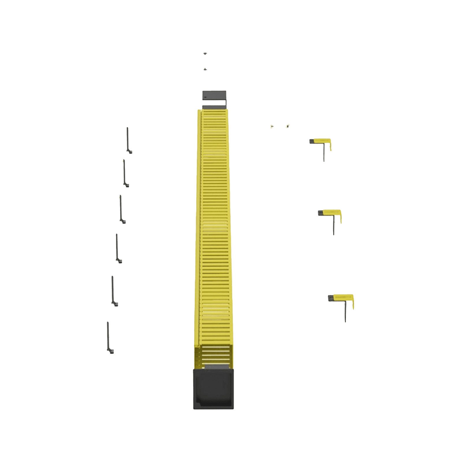 Kit de Administrador de Cables Vertical FiberRunner 4X4, Incluye Soportes de Montaje y Accesorios, Color Amarillo FRHD4KTYL - PANDUIT