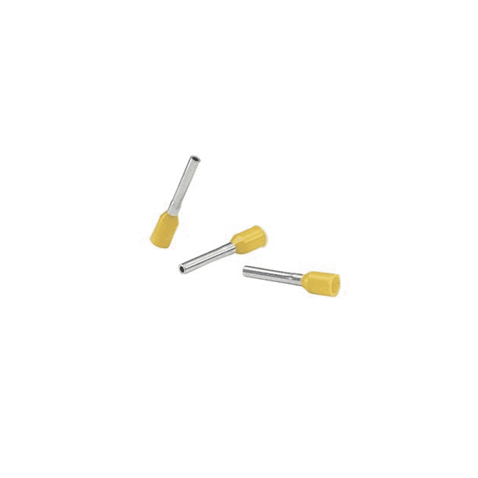 Ferrúl de cobre DIN Amarillo para Cable 10 AWG con largo 12 mm. Paquete de 100 Piezas FSD82-12-C - PANDUIT