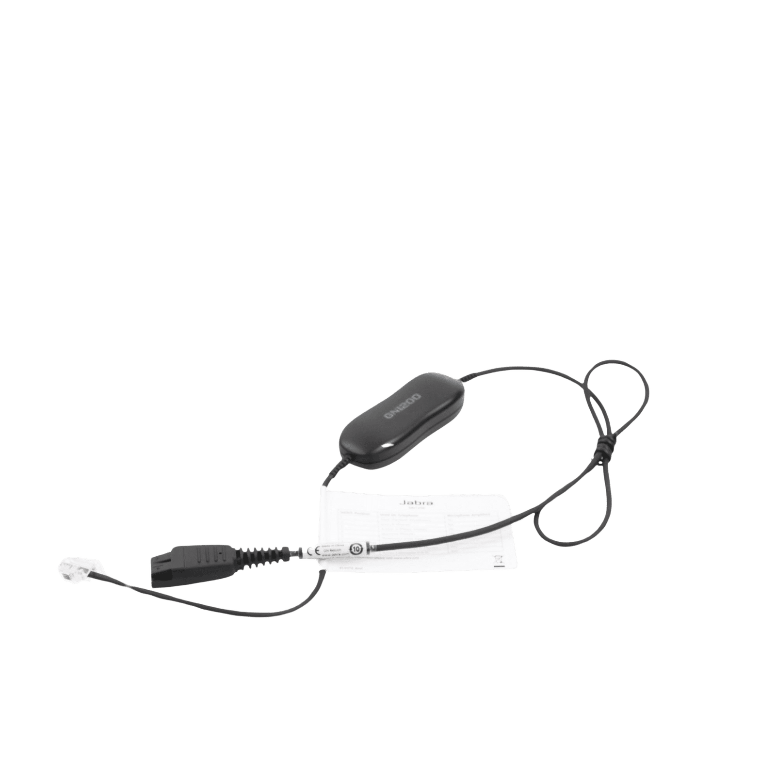 Jabra GN1200 cable con conexión QD y RJ-9 (88001-99) GN-1200-S 166376 - JABRA