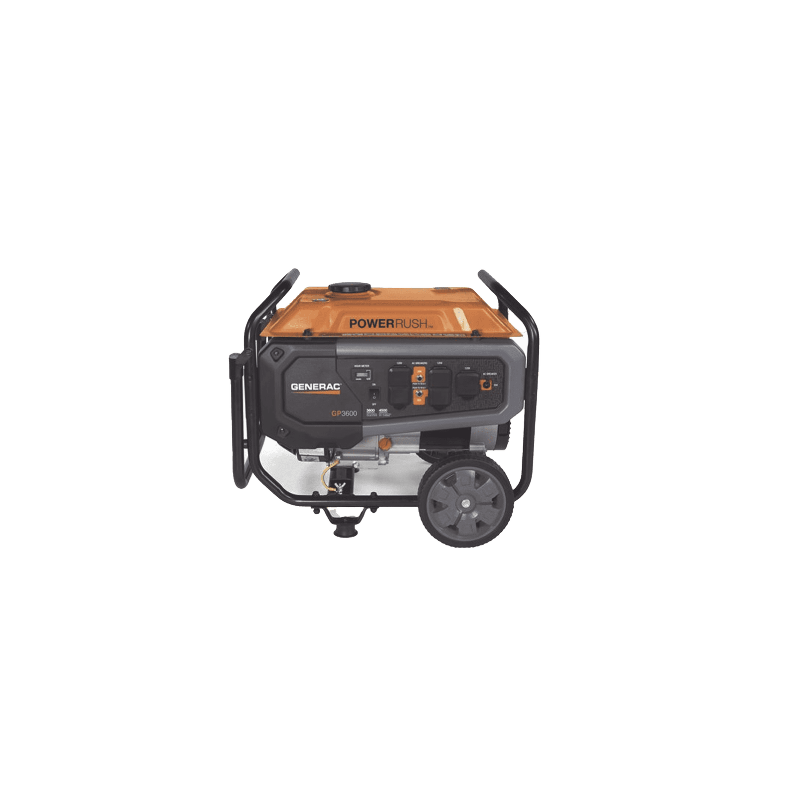 Generador Inversor Portátil a Gasolina, 3.6 kW, Arranque Manual GP3600 - GENERAC