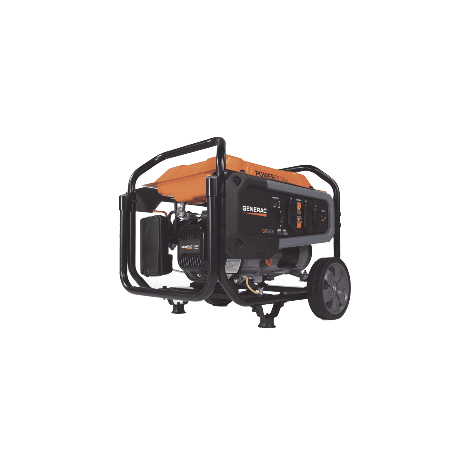 Generador Inversor Portátil a Gasolina, 3.6 kW, Arranque Manual GP3600 - GENERAC