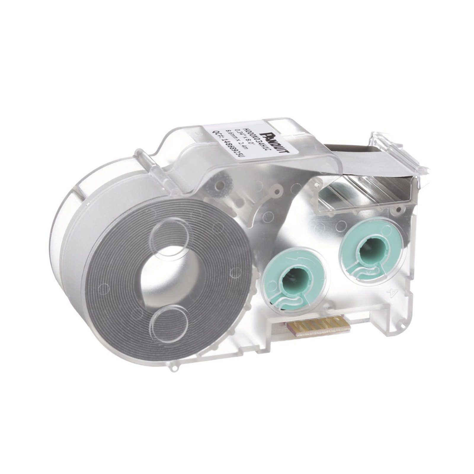 Casete de Etiquetas de Poliolefina de Cinta Continua, Tubo Termocontráctil, 8.6 mm de Ancho, 2.4 m de largo, Para Cables de 1.5 a 4.8 mm (18-12 AWG) de Diámetro, Color Blanco H000X034H1C - PANDUIT