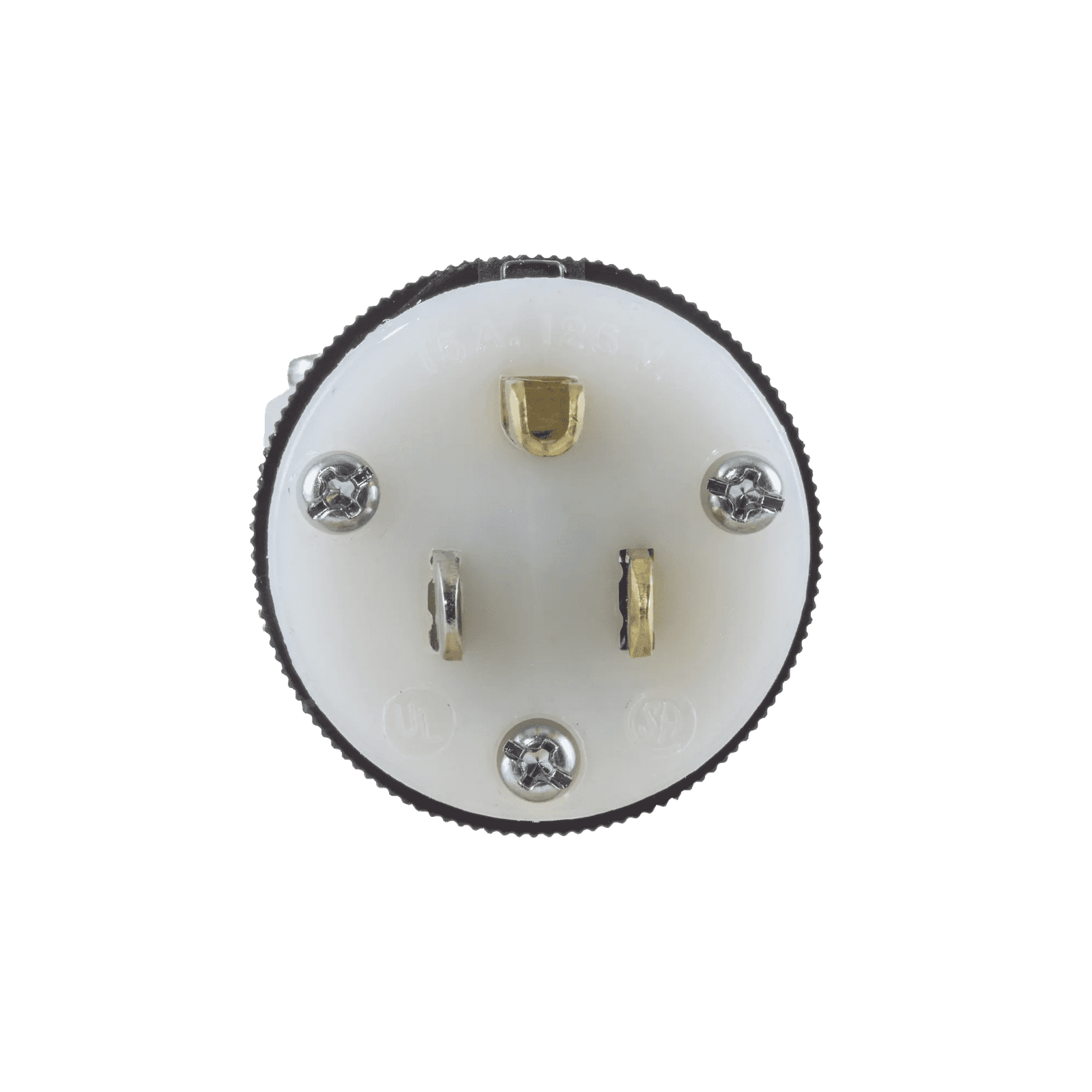Clavija Entrada Recta/ 15A 125V/ 2 Polos 3 Hilos/ Nema 5-15P/ Grado Industrial- Comercial. HUB-HBL-5266-C - HUBBELL