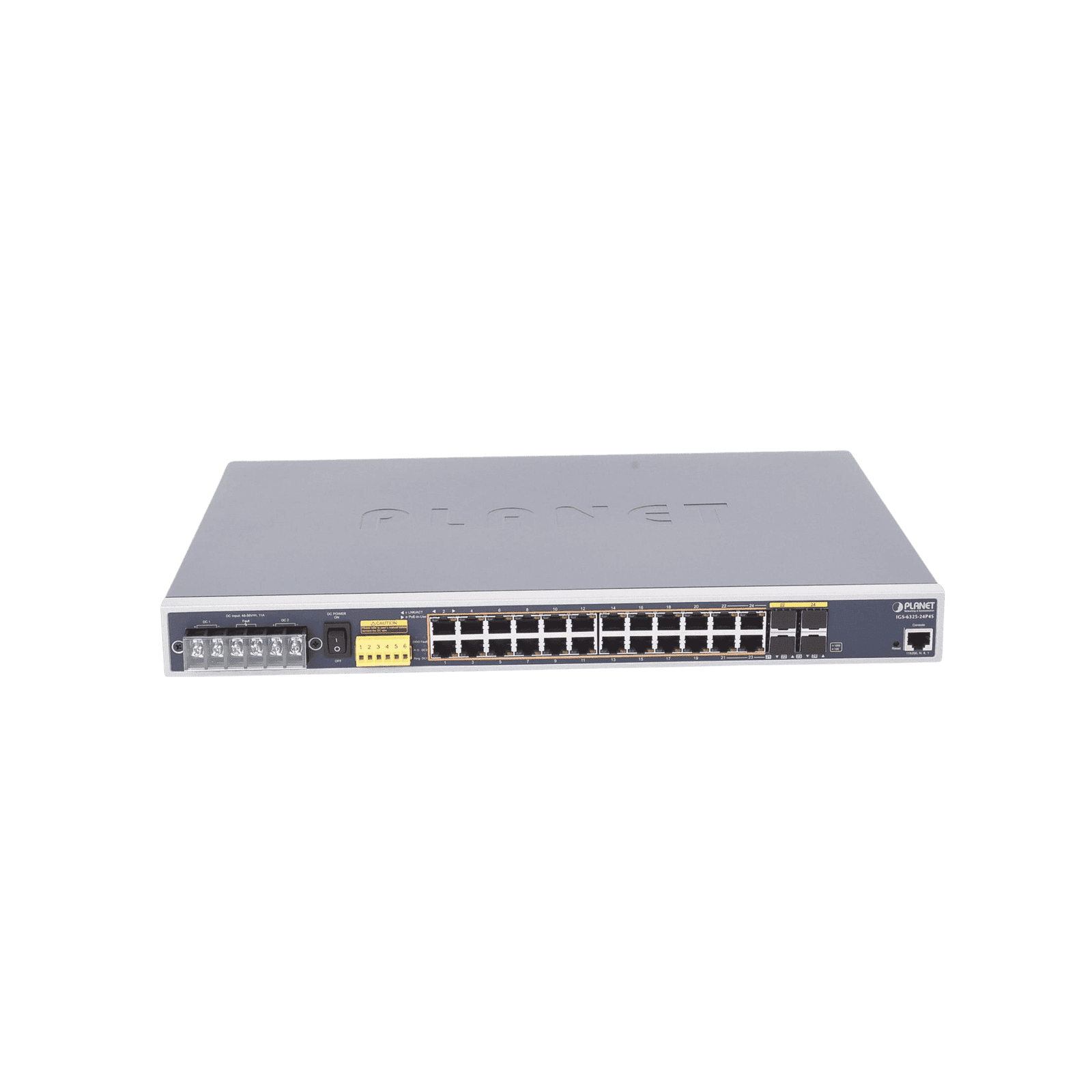 Switch PoE Industrial Capa 3, Con 24 Puertos PoE Gigabit 802.3af/at, 4 Puertos SFP Compartidos 100 / 1000X, Soporta temperaturas extremas de -40 ~ 75°C IGS-6325-24P4S 186693 - PLANET