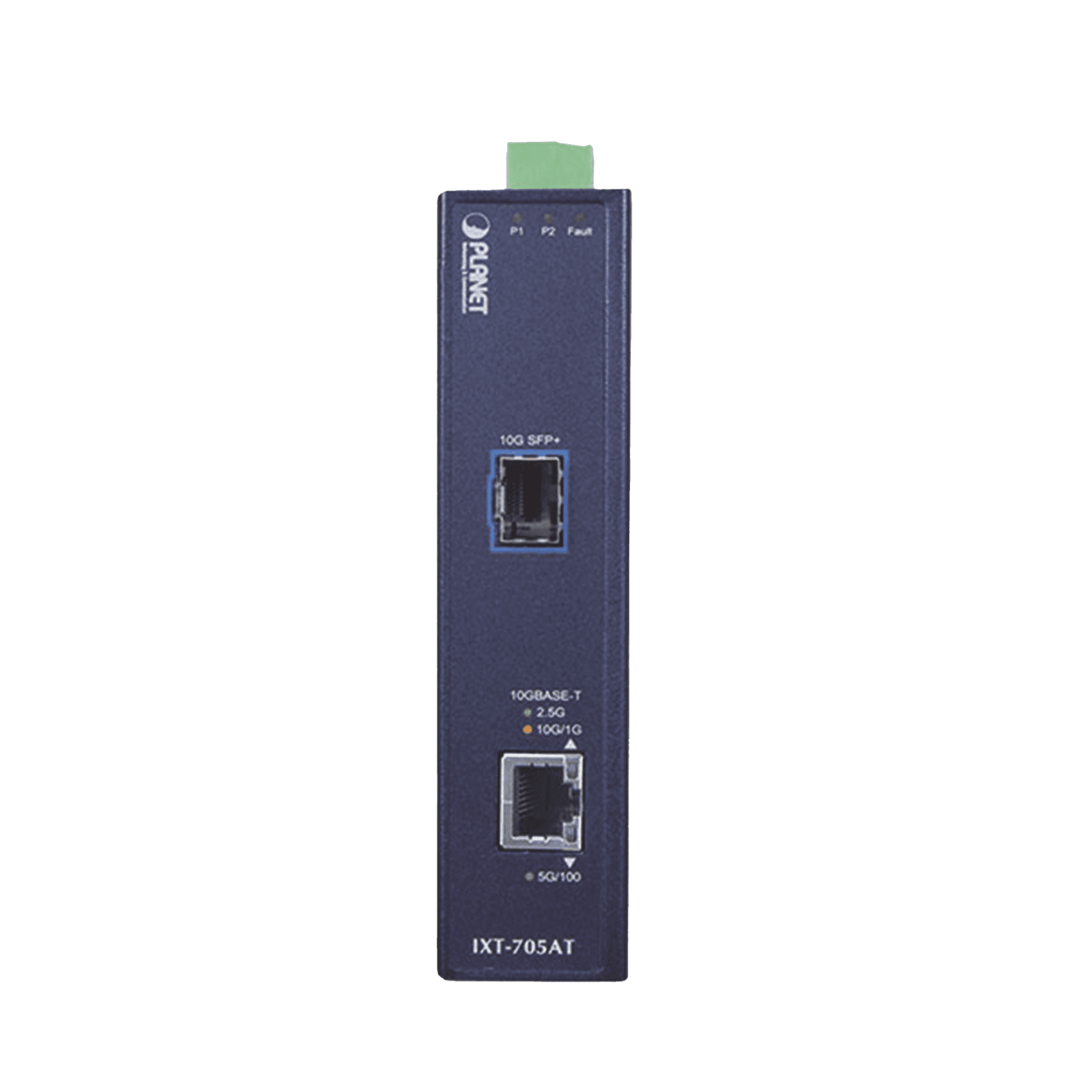 Convertidor de Medios Industrial Ethernet RJ45 10G/5G/2.5G/1G/100M a SFP+ 10GBASE-X IXT-705AT - PLANET