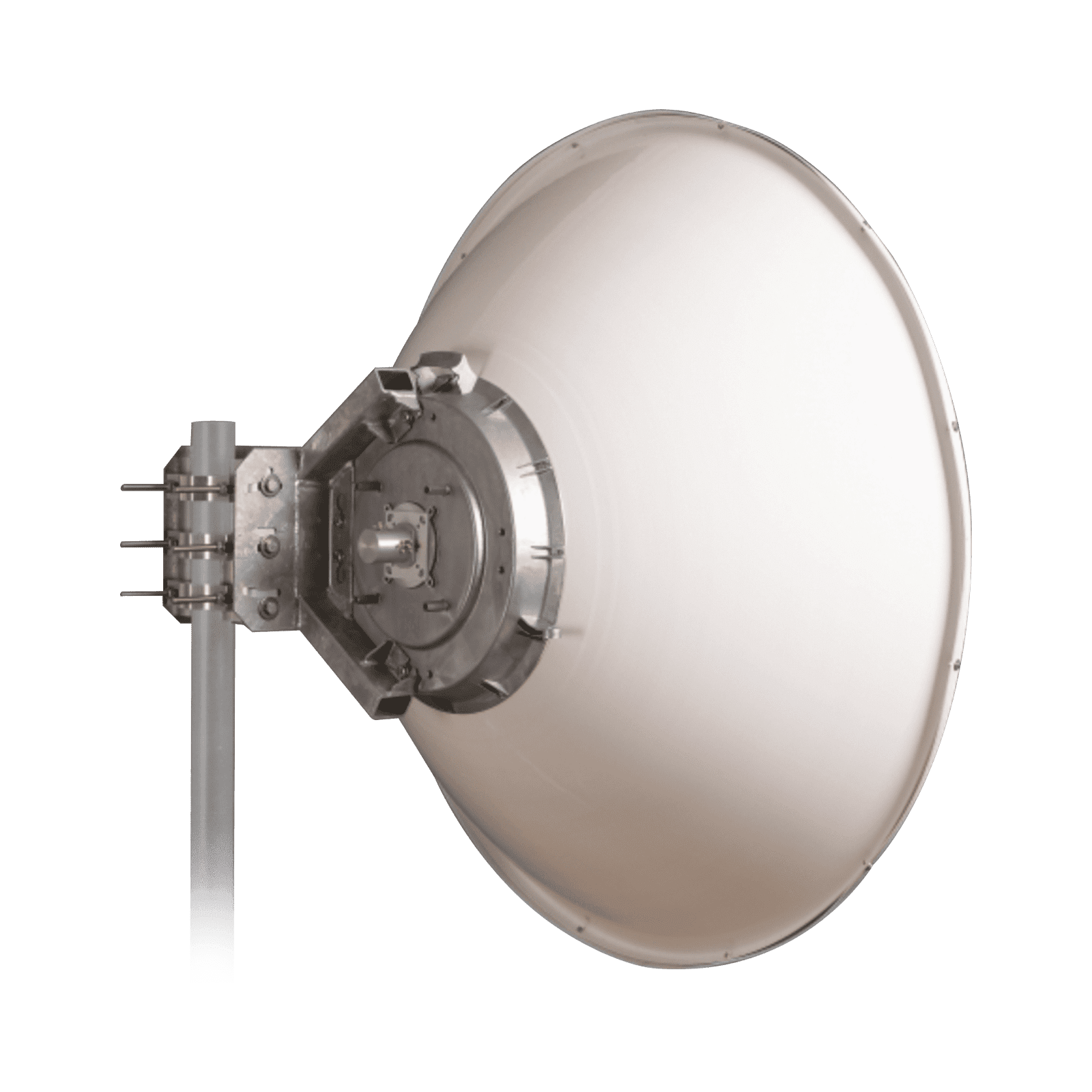 Antena Direccional de Alto Rendimiento / 36 dBi / 4 ft / 5.9-7 GHz / Conectores R-SMA / Alto Aislamiento al Ruido / Fácil Montaje y herraje de acero inoxidable / Radomo Incluido JRMD-1200-6-MIMO 218795 - JIROUS