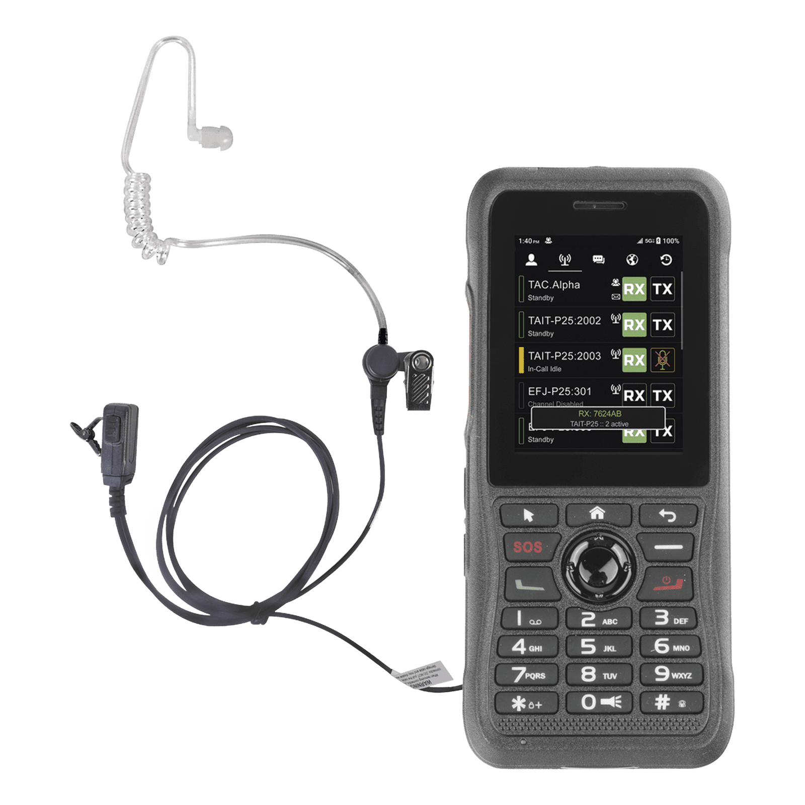 KIT Radio NXPOC-130 y Manos Libres Tubo Acústico (No Inlcuye Servicio en Plataforma)) NXPOC130-KIT-MIC-A - NXRADIO