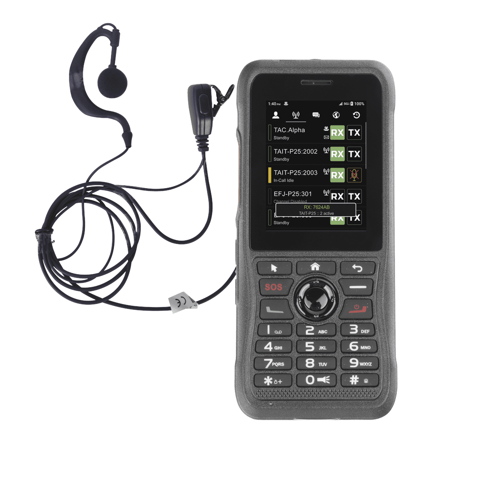 KIT Radio NXPOC-130 y Manos Libres de Gancho (No Inlcuye Servicio en Plataforma)) NXPOC130-KIT-MIC - NXRADIO