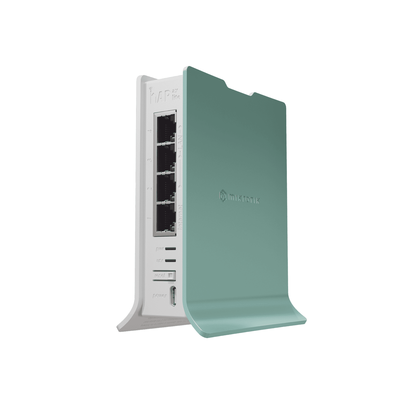 (hAP ax lite) Router WiFi 2.4 Gen6 802.11b/g/n/ax 160mW de potencia, 4 puertos Gigabit L41G-2AXD - MIKROTIK