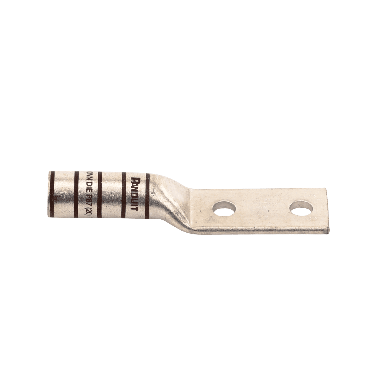 Terminal de Compresión Barril, 2 Orificios 1/2″, para Cable 500 KCMIL, Espacio entre Orificios 1.75″ LCC500-12-6 - PANDUIT