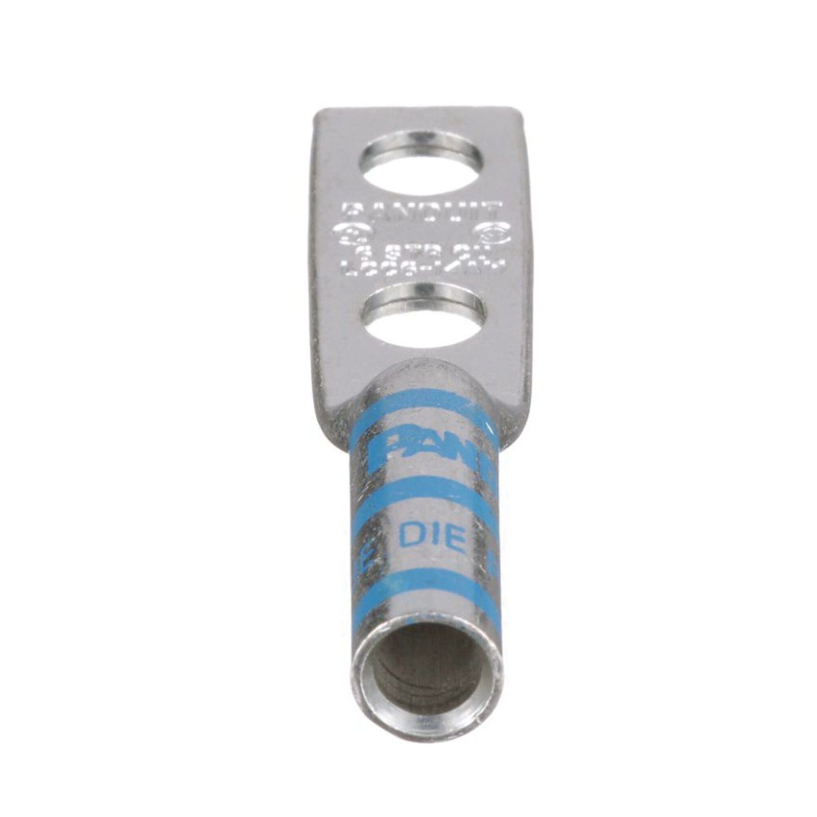 Terminal Doble Ojillo para Cable 6 AWG, Orificio 1/4, Distancia de 16mm entre orificios. Paquete de 50 Piezas LCC6-14AW-L - PANDUIT