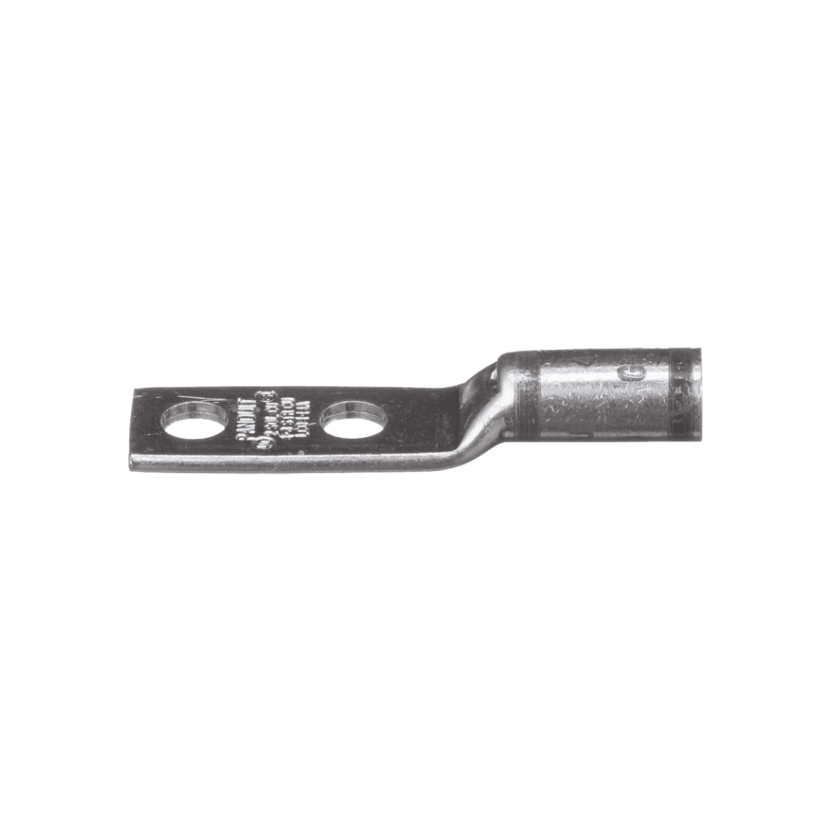 Terminal doble Ojillo de 1/4″ para Cable 4 AWG STR, Ángulo Recto, Espacio entre Orificios 16mm. LCD4-14A-L - PANDUIT