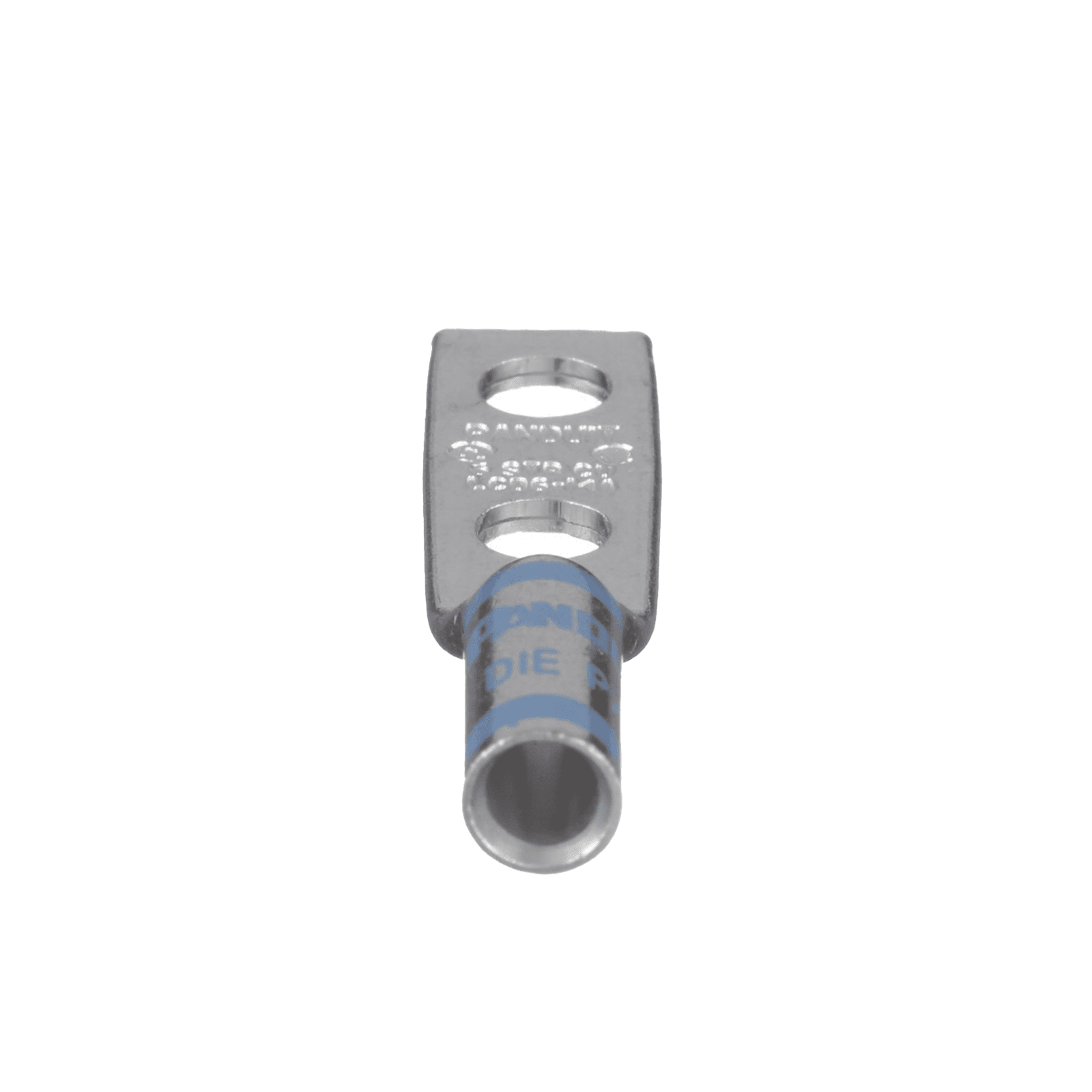 Terminal doble Ojillo de 1/4″ para cable 6 AWG, ángulo recto, Espacio entre Orificios 16mm. LCD6-14A-L - PANDUIT