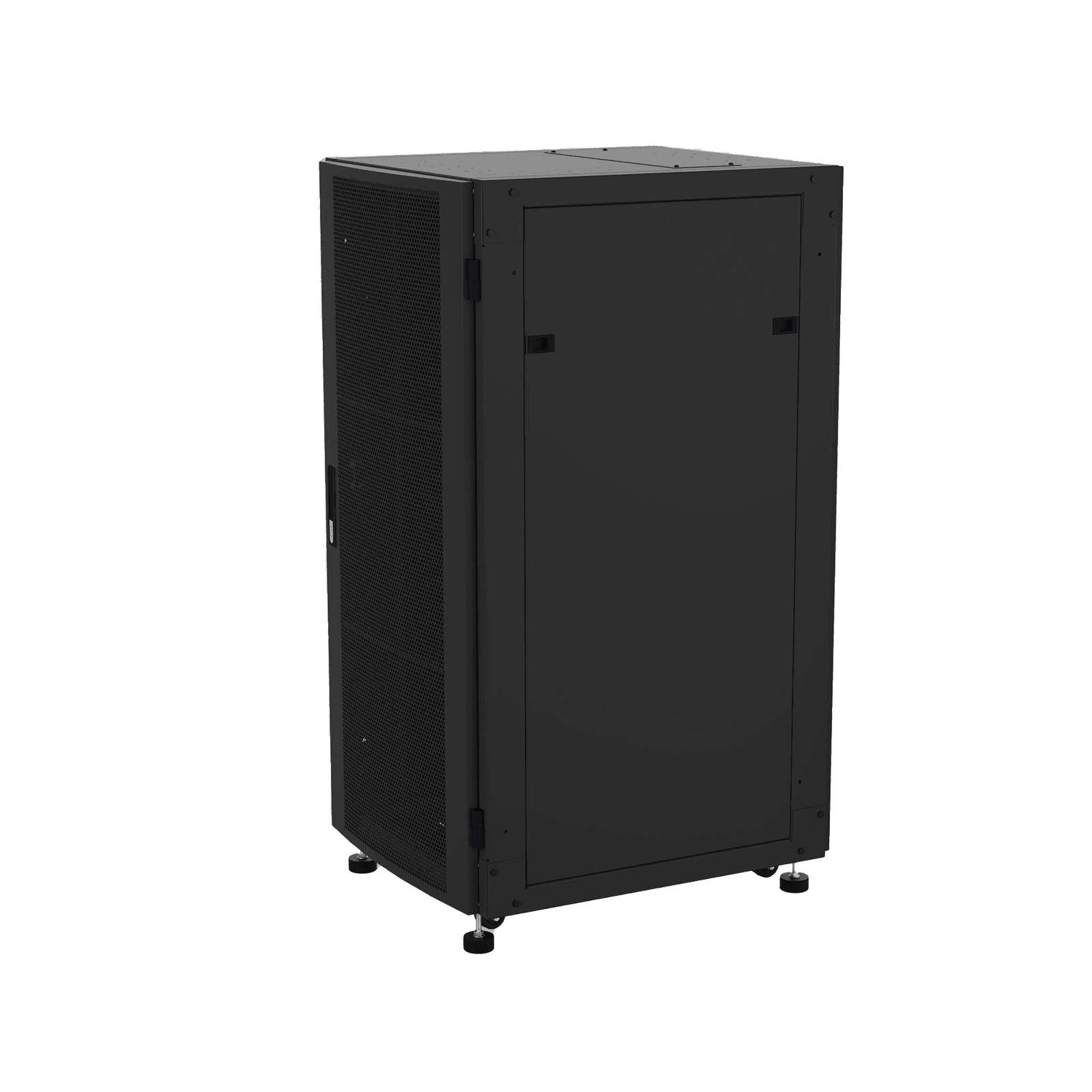 Gabinete Profesional para Telecomunicaciones de Piso, 24 UR, 600 mm de Profundidad, Puerta Ventilada y Chapa de Seguridad con Llave Única para un Almacenamiento Eficiente y Protegido LF-06-06-24UB - LINKEDPRO BY EPCOM