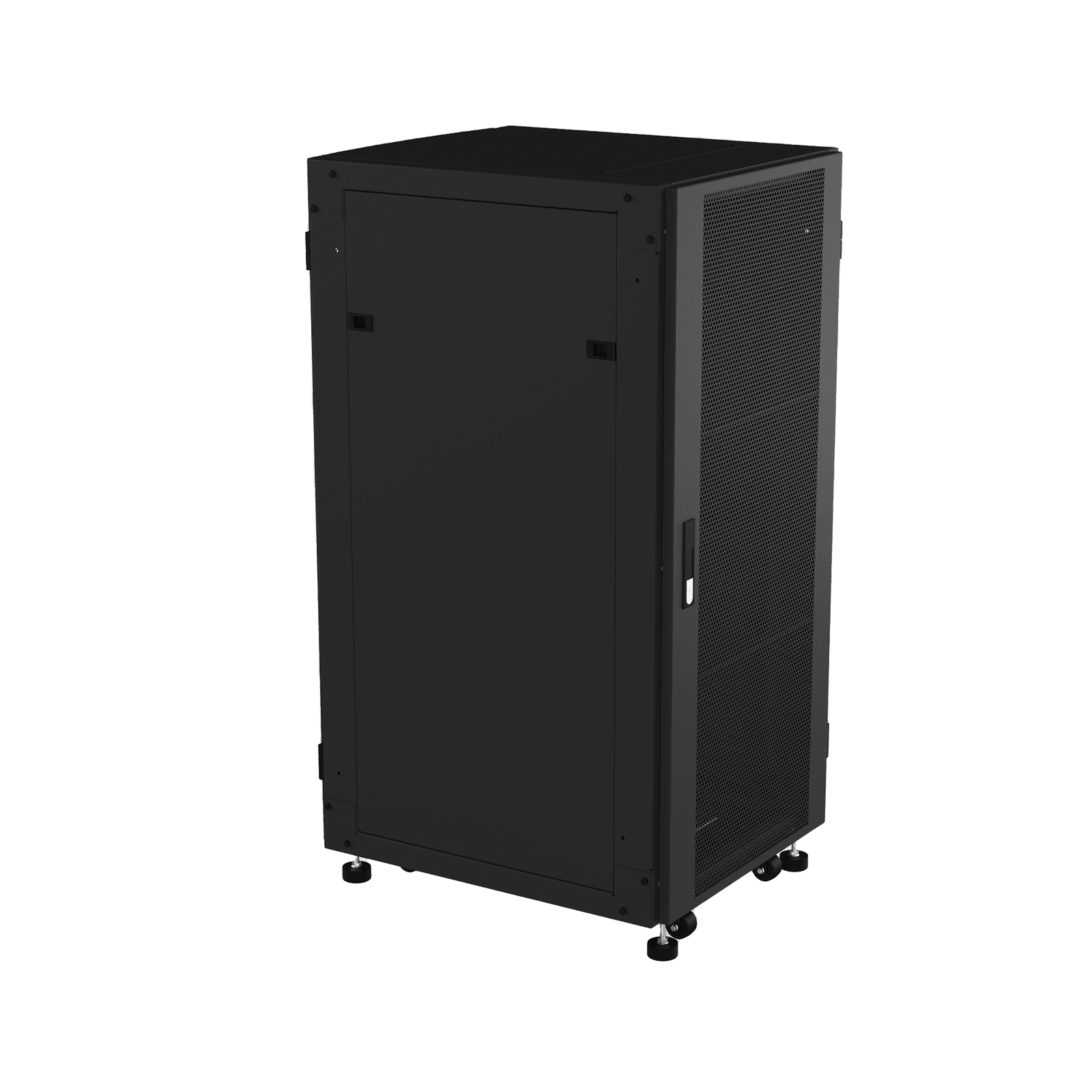 Gabinete Profesional para Telecomunicaciones de Piso, 24 UR, 600 mm de Profundidad, Puerta Ventilada y Chapa de Seguridad con Llave Única para un Almacenamiento Eficiente y Protegido LF-06-06-24UB - LINKEDPRO BY EPCOM