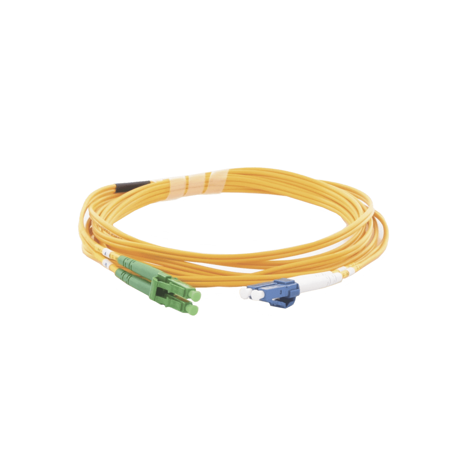 Jumper de Fibra Óptica Monomodo 9/125 LC/UPC-LC/APC, OFNR (Riser), 2.0 mm, Dúplex, amarillo, 3 metros LP-FO-LCU-LCA-03 - LINKEDPRO BY EPCOM