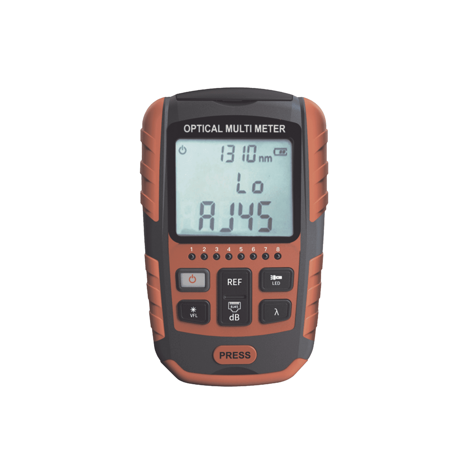 Medidor de Potencia Óptica (MINI OPM) / Versión Reducida / Compatible con Fibra Óptica Multimodo y Monomodo / Soporta conectores SC, ST Y FC / Incluye Función de VFL / Incluye función para probar Cables RJ45 / Recargable LP-M-OPM-R - LINKEDPRO BY EPCOM