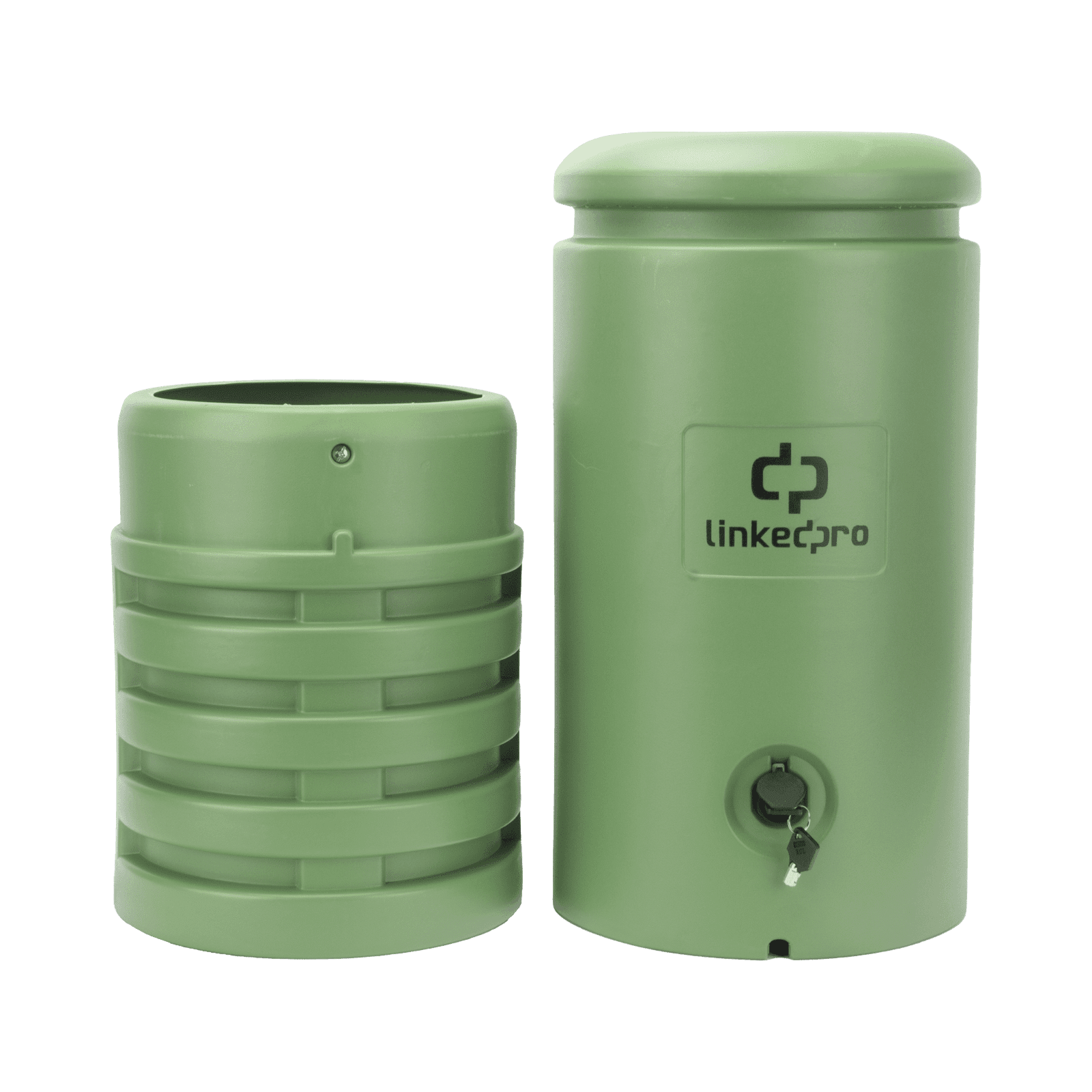 Pedestal para Cajas de Empalme de Fibra Óptica Cilíndrico Color Verde con Bracket Estandar (No incluye caja de empalme) LP-PHPE-RT - LINKEDPRO BY EPCOM