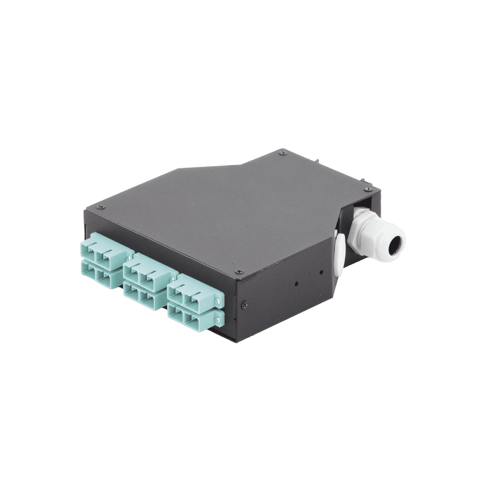 Distribuidor de Fibra Óptica para Riel Din, 6 Acopladores SC/UPC Multimodo con Charola de Empalme LP-RDSCUMM - LINKEDPRO BY EPCOM