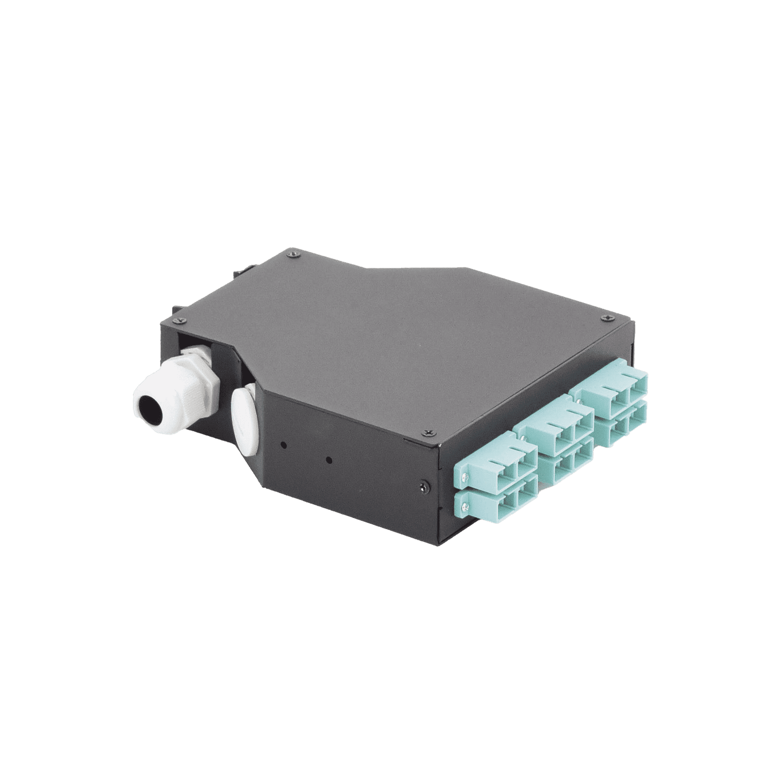 Distribuidor de Fibra Óptica para Riel Din, 6 Acopladores SC/UPC Multimodo con Charola de Empalme LP-RDSCUMM - LINKEDPRO BY EPCOM