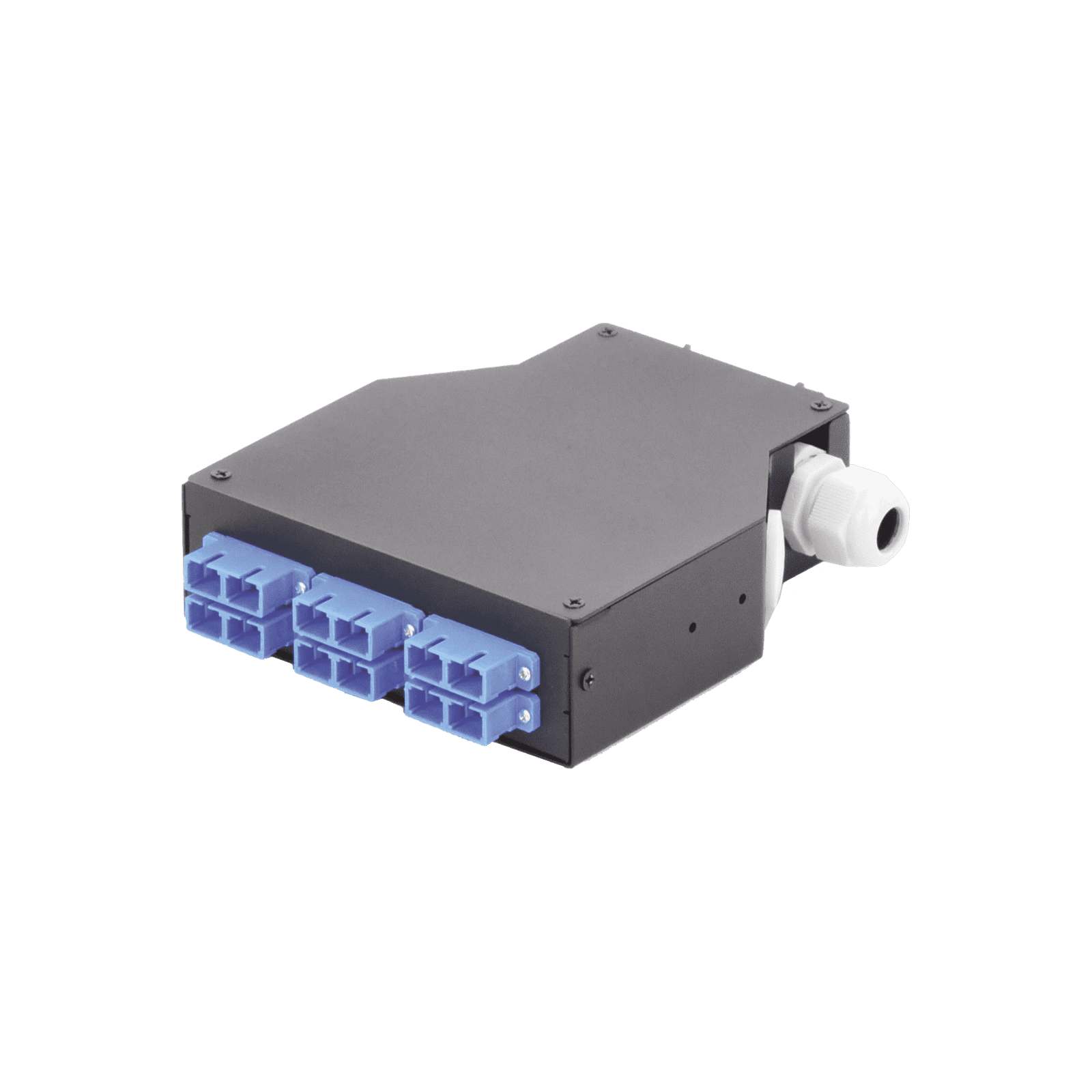 Distribuidor de Fibra óptica para Riel Din, 6 Acopladores SC/UPC Duplex Monomodo con Charola de Empalme LP-RDSCUSM - LINKEDPRO BY EPCOM