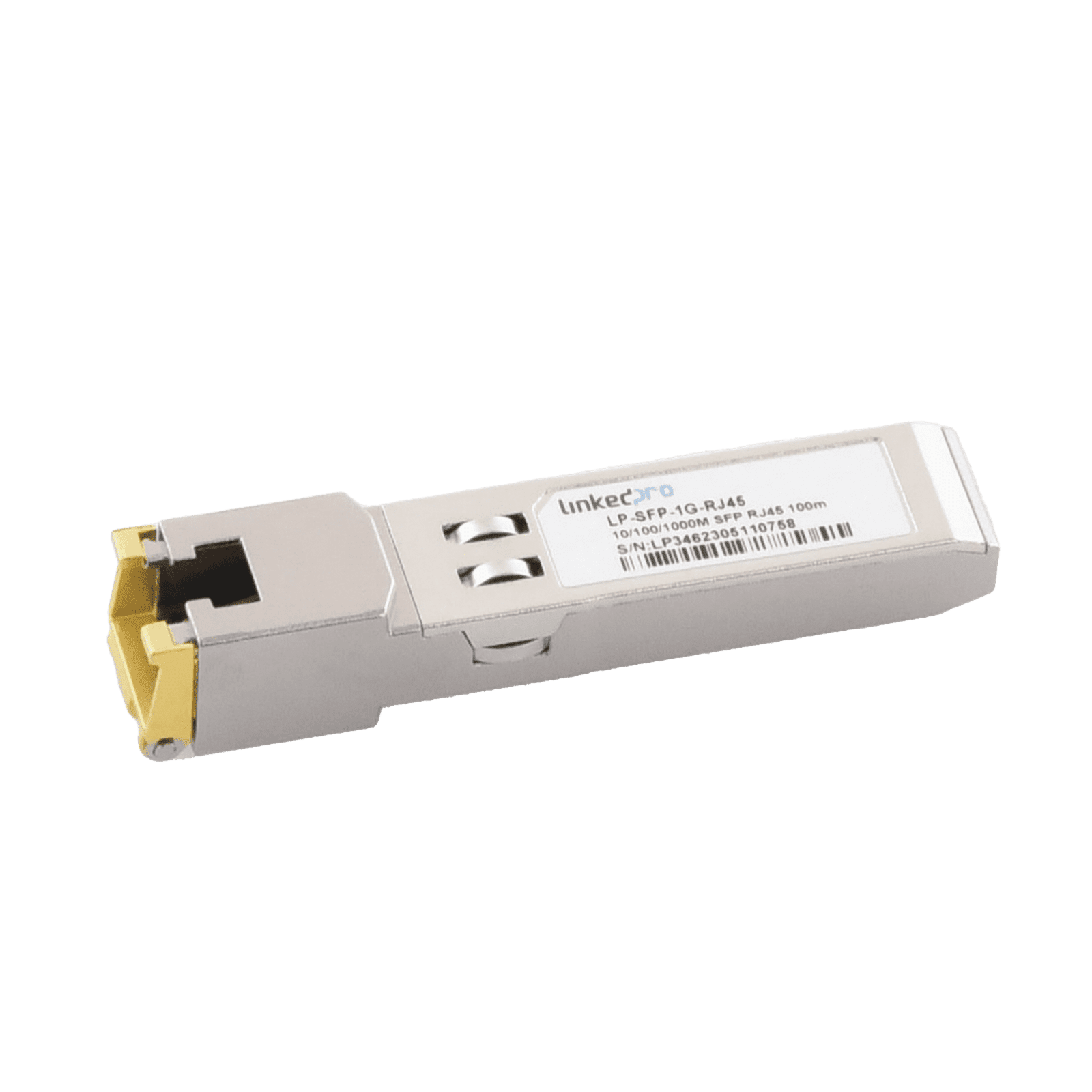 Transceptor SFP a RJ45 / Auto negociación 10/100/1000 Mbps / Conector RJ45 / Distancia de hasta 100 m. LP-SFP-1G-RJ45 218198 - LINKEDPRO BY EPCOM