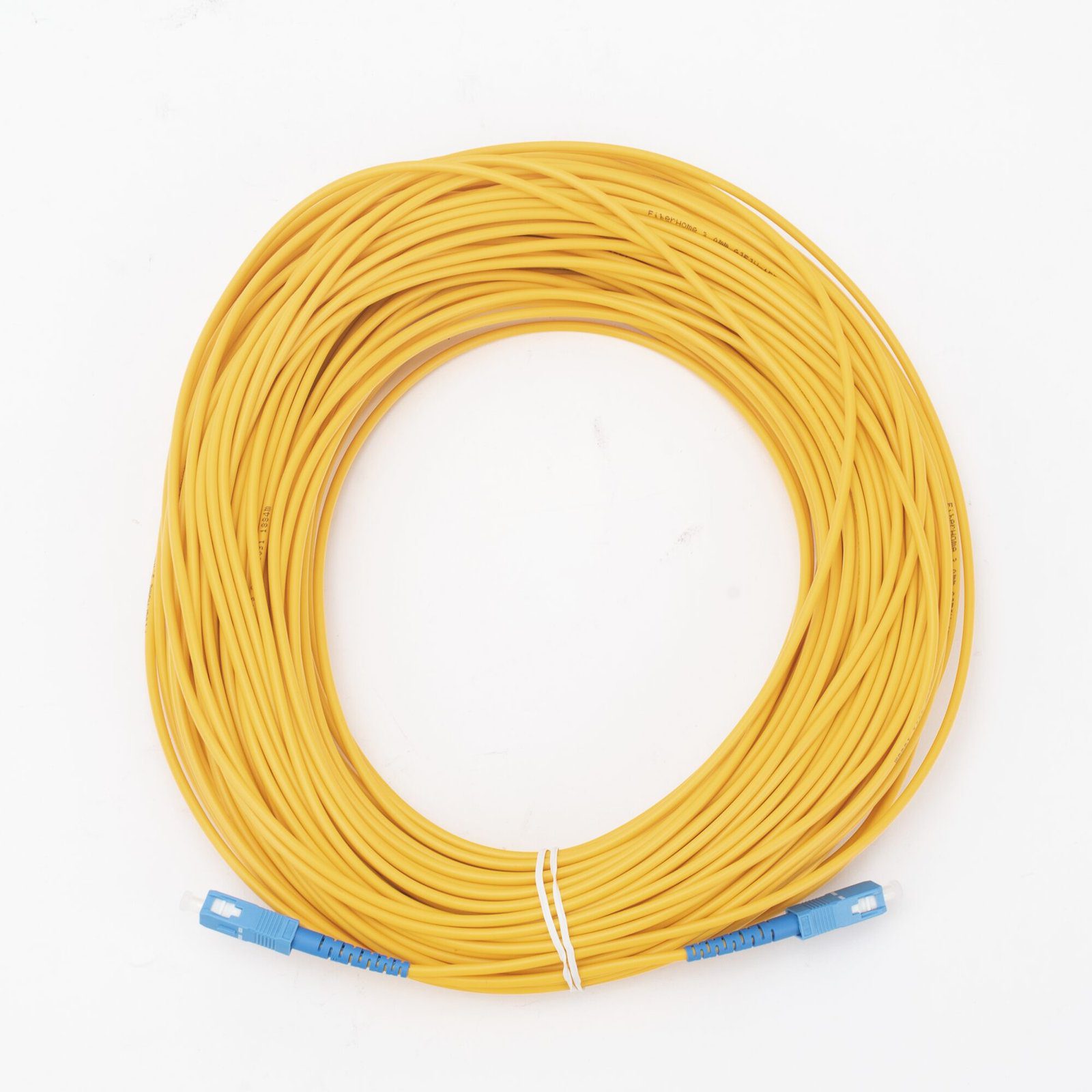 Jumper de Fibra Óptica Monomodo SC/UPC-SC/UPC Simplex de 50 metros, 3mm LPSM3SCUSCUS50 - LINKEDPRO BY EPCOM