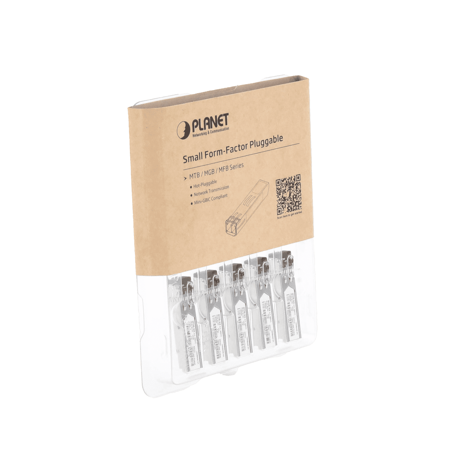 Paquete de 10 Piezas del Transceptor mini-GBIC SFP 1G LC Duplex para Fibra Multimodo 550 m MGB-SX-10PCS 215150 - PLANET