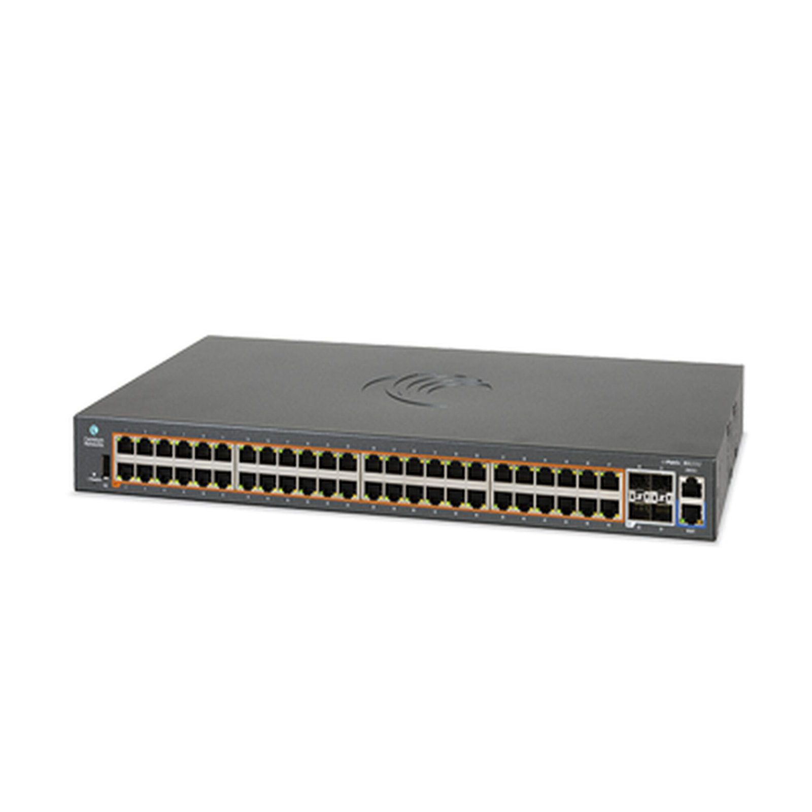 Switch PoE cnMatrix EX2052-P 802.3af/at de 48 puertos Gigabit y 4 SFP+, Capa 3, 400 W, gestión en la nube MXEX2052GXPA00 - CAMBIUM NETWORKS