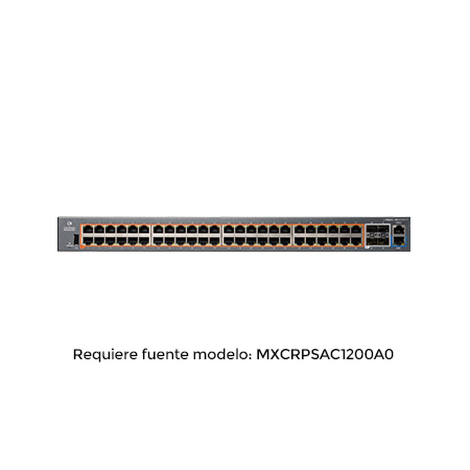 cnMatrix EX2052R-P, conmutador inteligente Ethernet PoE, 48 x 1 Gps y 4 SFP +, fuente de alimentación extraíble MX-EX2052GXPA-10 195367 - CAMBIUM NETWORKS