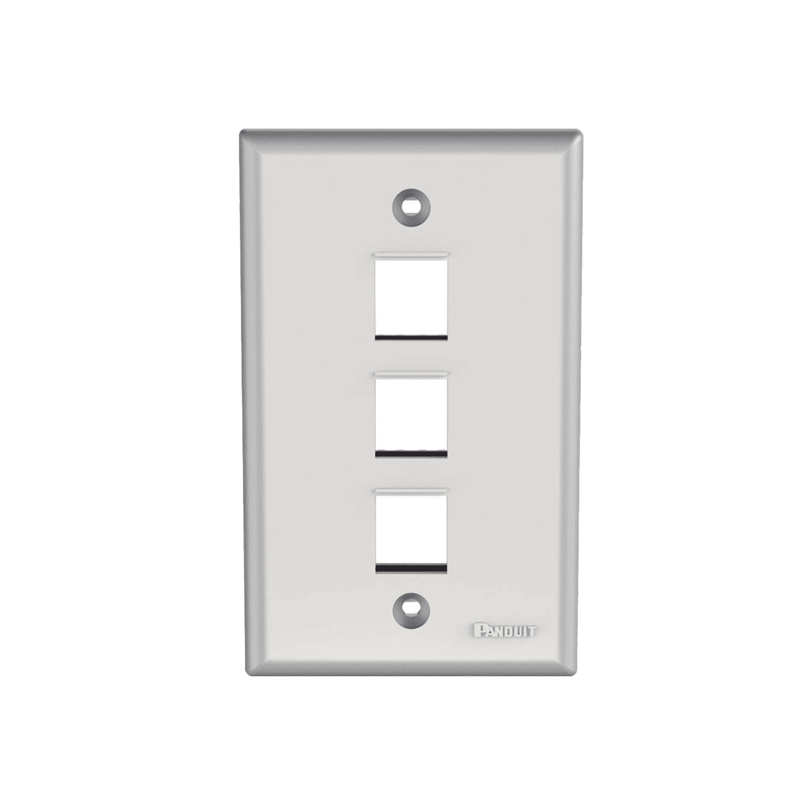 Placa de Pared Vertical, Salida Para 3 Puertos Keystone, Color Blanco NK3FNWH - PANDUIT