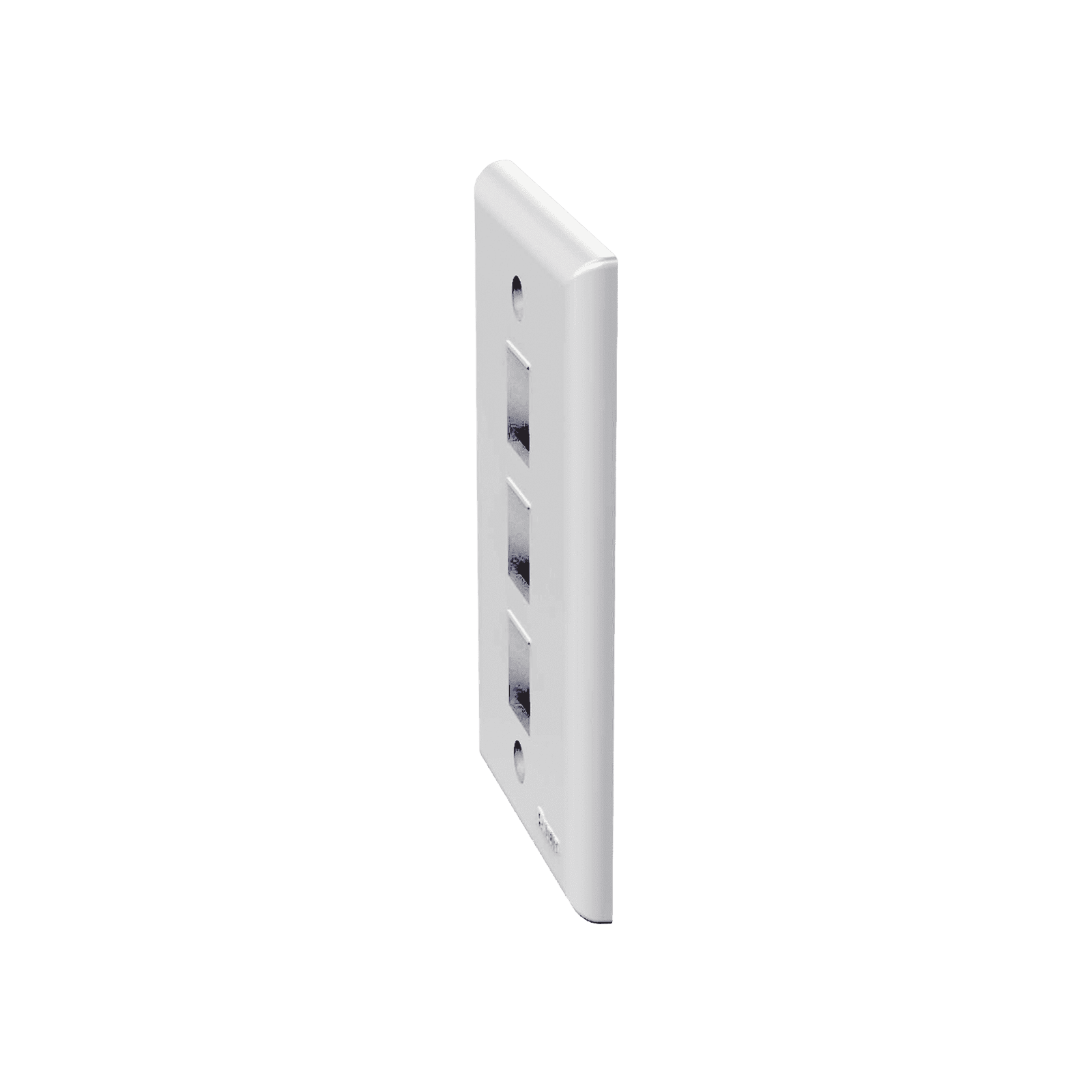 Placa de Pared Vertical, Salida Para 3 Puertos Keystone, Color Blanco NK3FNWH - PANDUIT