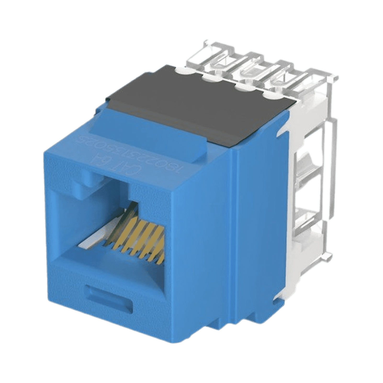 Conector Jack Estilo 110 (de Impacto), Tipo Keystone, Categoría 6A, de 8 posiciones y 8 cables, Color Azul NK6X88MBU - PANDUIT