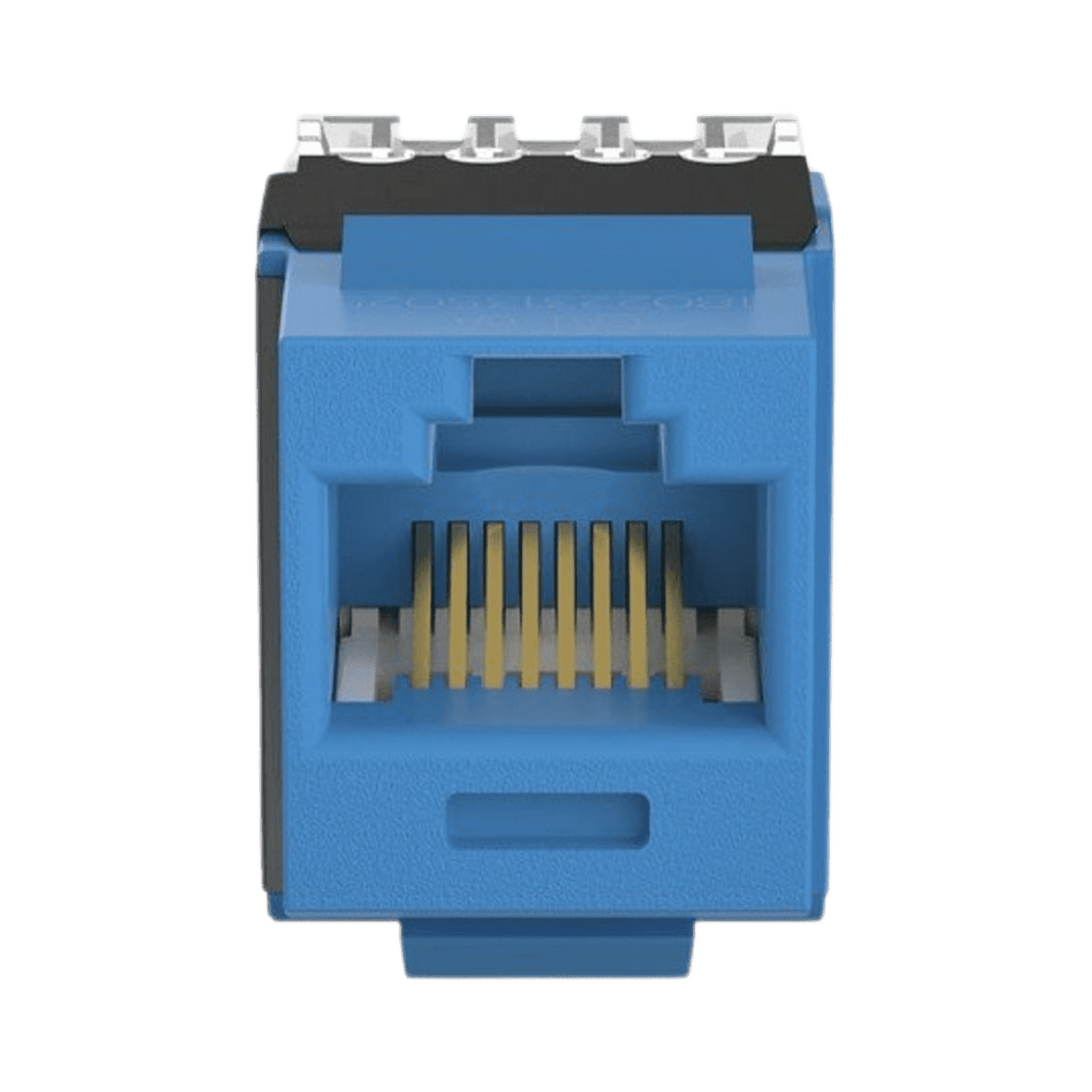 Conector Jack Estilo 110 (de Impacto), Tipo Keystone, Categoría 6A, de 8 posiciones y 8 cables, Color Azul NK6X88MBU - PANDUIT