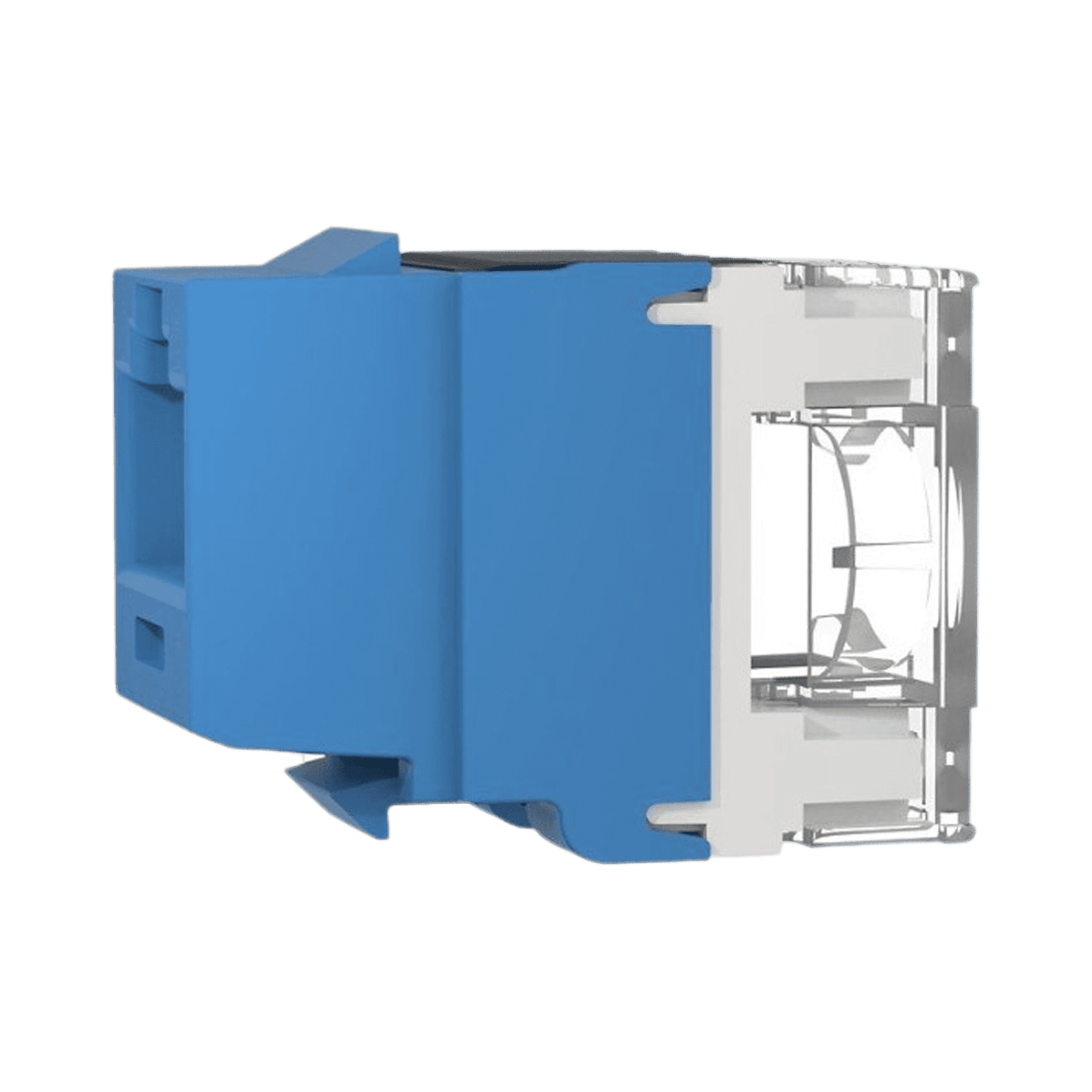 Conector Jack Estilo 110 (de Impacto), Tipo Keystone, Categoría 6A, de 8 posiciones y 8 cables, Color Azul NK6X88MBU - PANDUIT