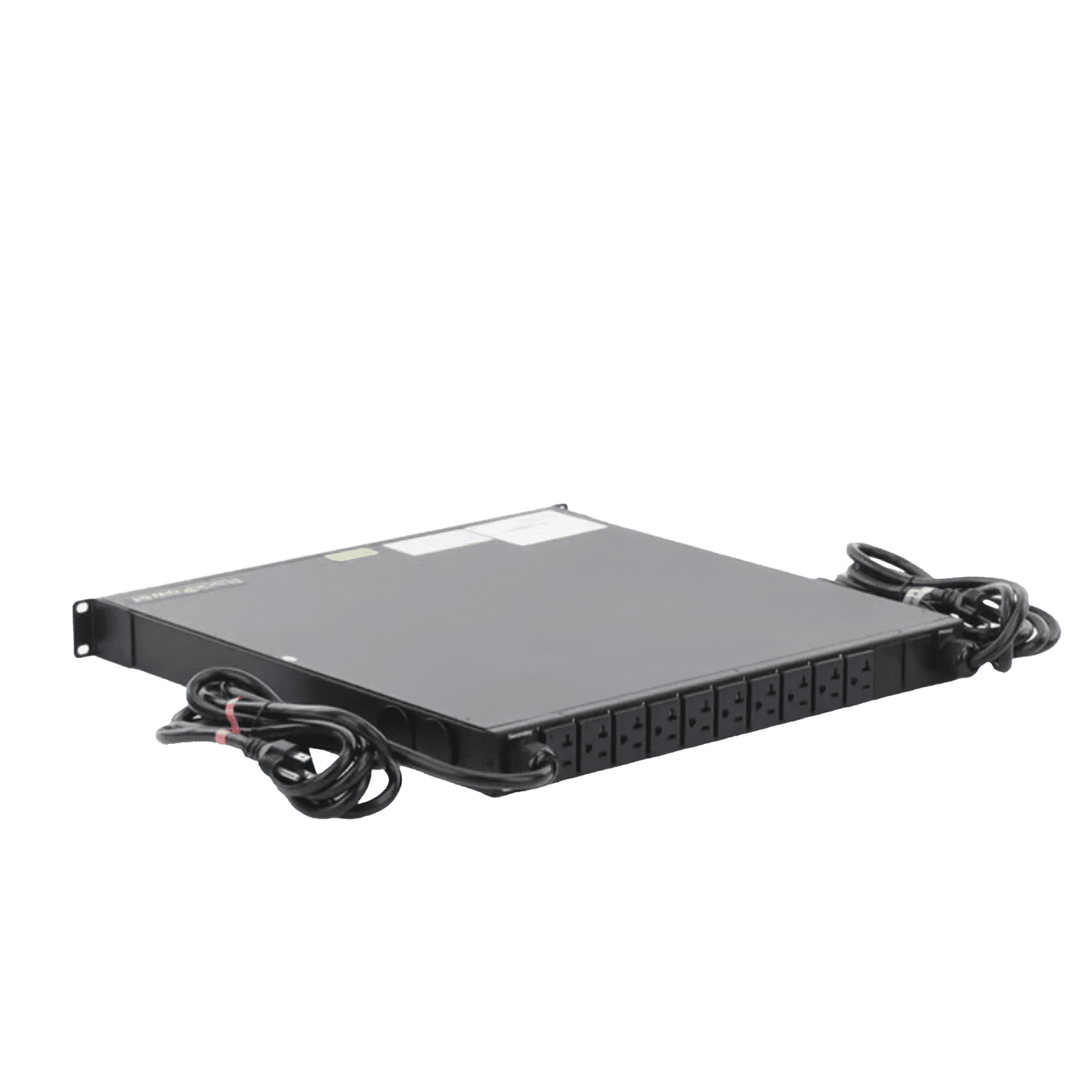 PDU Monitoreable de Transferencia Automática ATS (Fuente Redundante), Con 10 Salidas 5-15R,   Enchufes de Entrada L5-15P, Instalación Horizontal de 19in, 1UR, 15 Amp, 120 Vca NPATS11001 - HOFFMAN